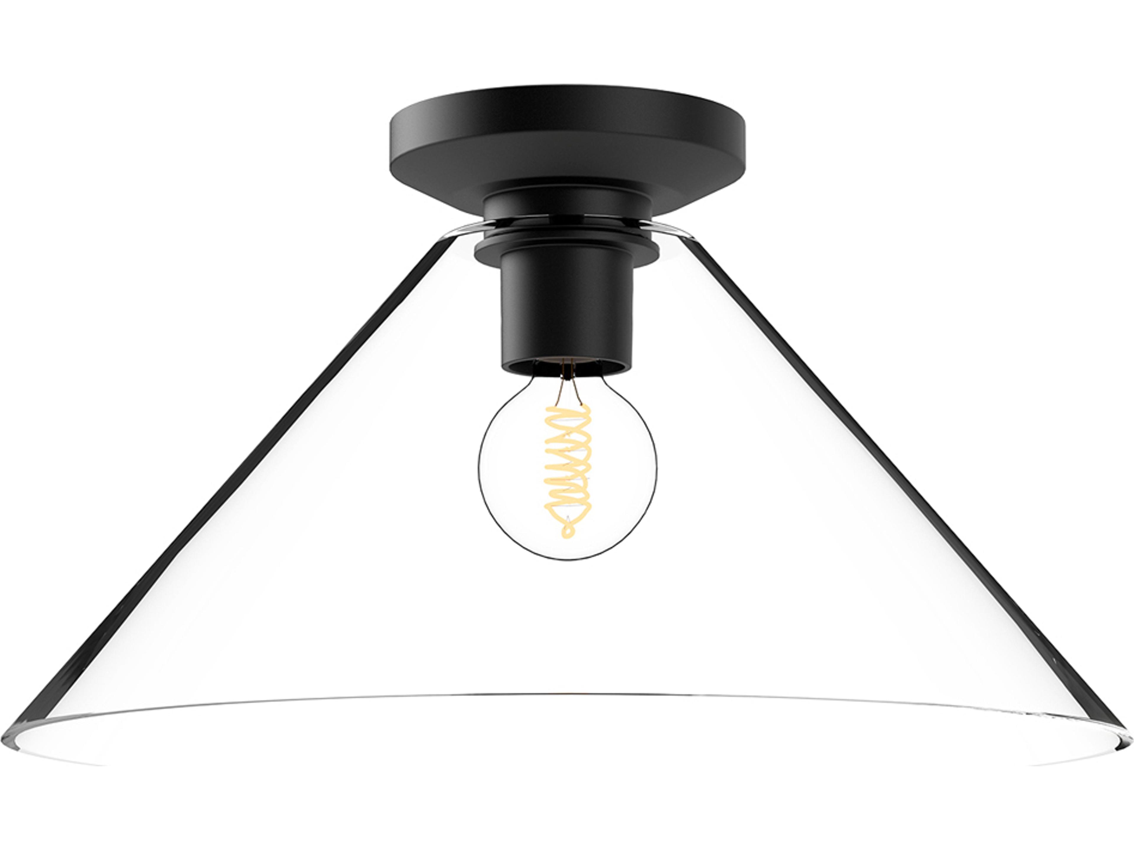 Alora Mood Salem 1-Light Matte Black Flush Mount