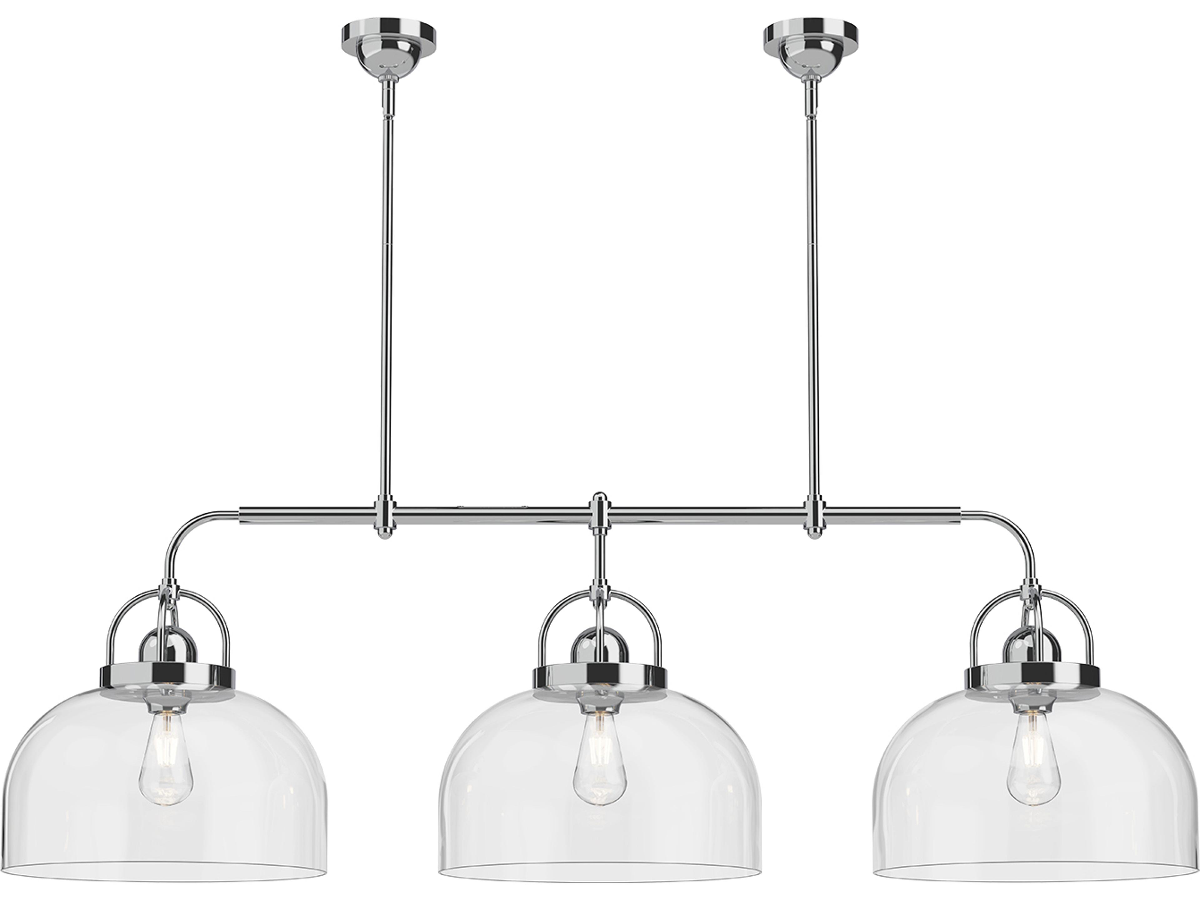 Alora Mood Lancaster 3-Light Chrome Island Pendant