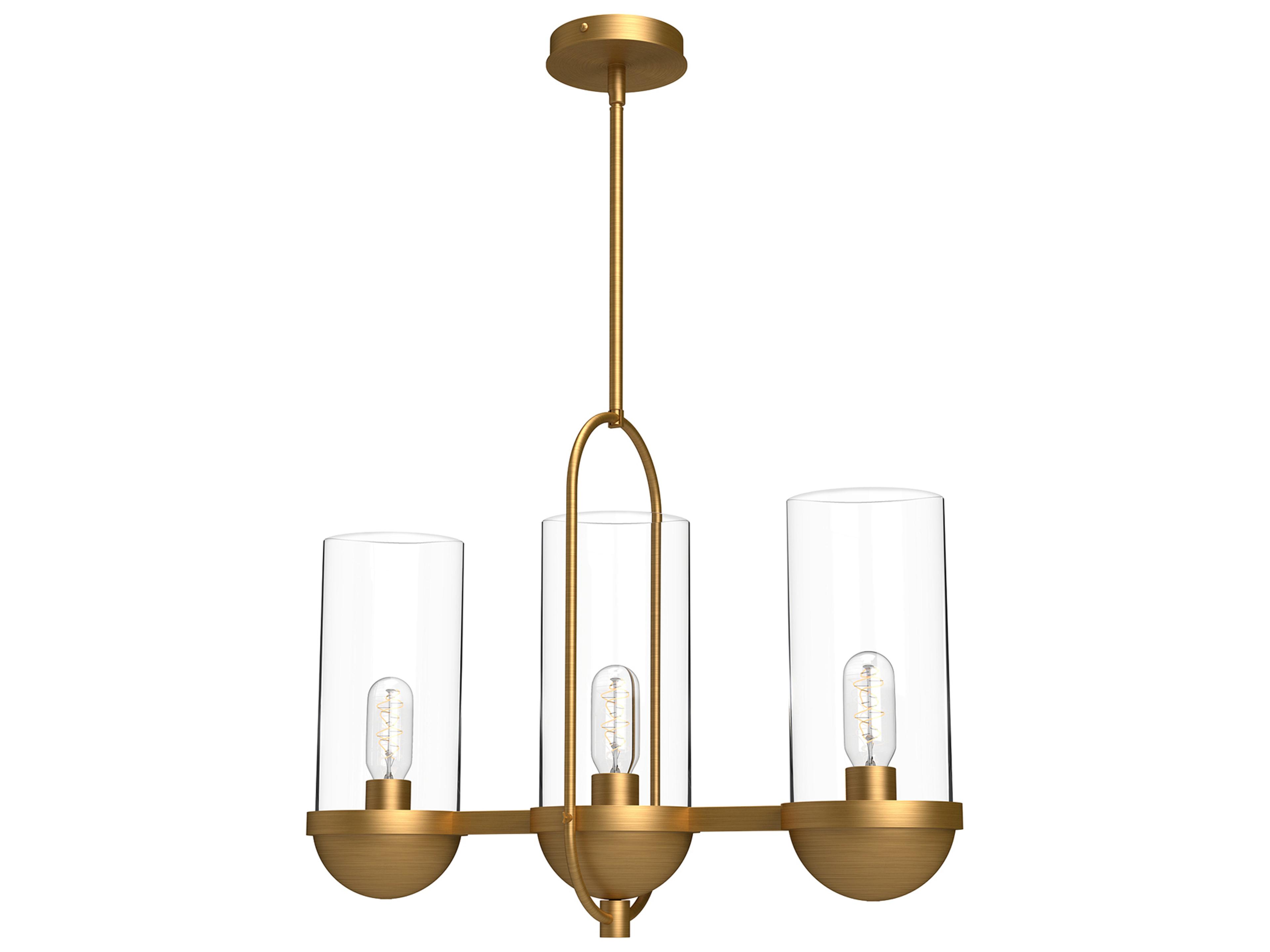 Alora Mood Cyrus 3-Light Aged Gold Island Pendant