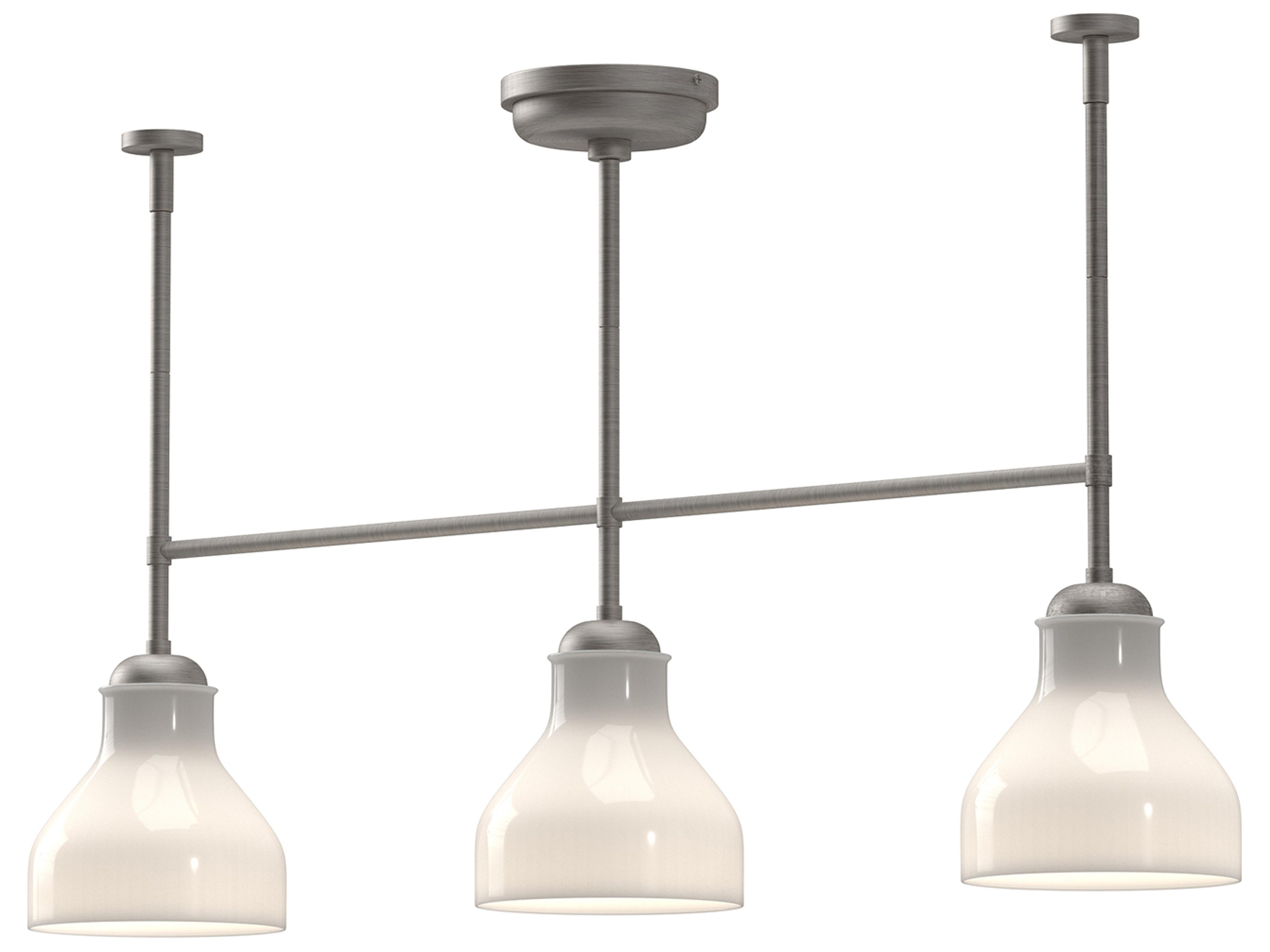 Alora Mood Westlake 3-Light Brushed Nickel Island Pendant