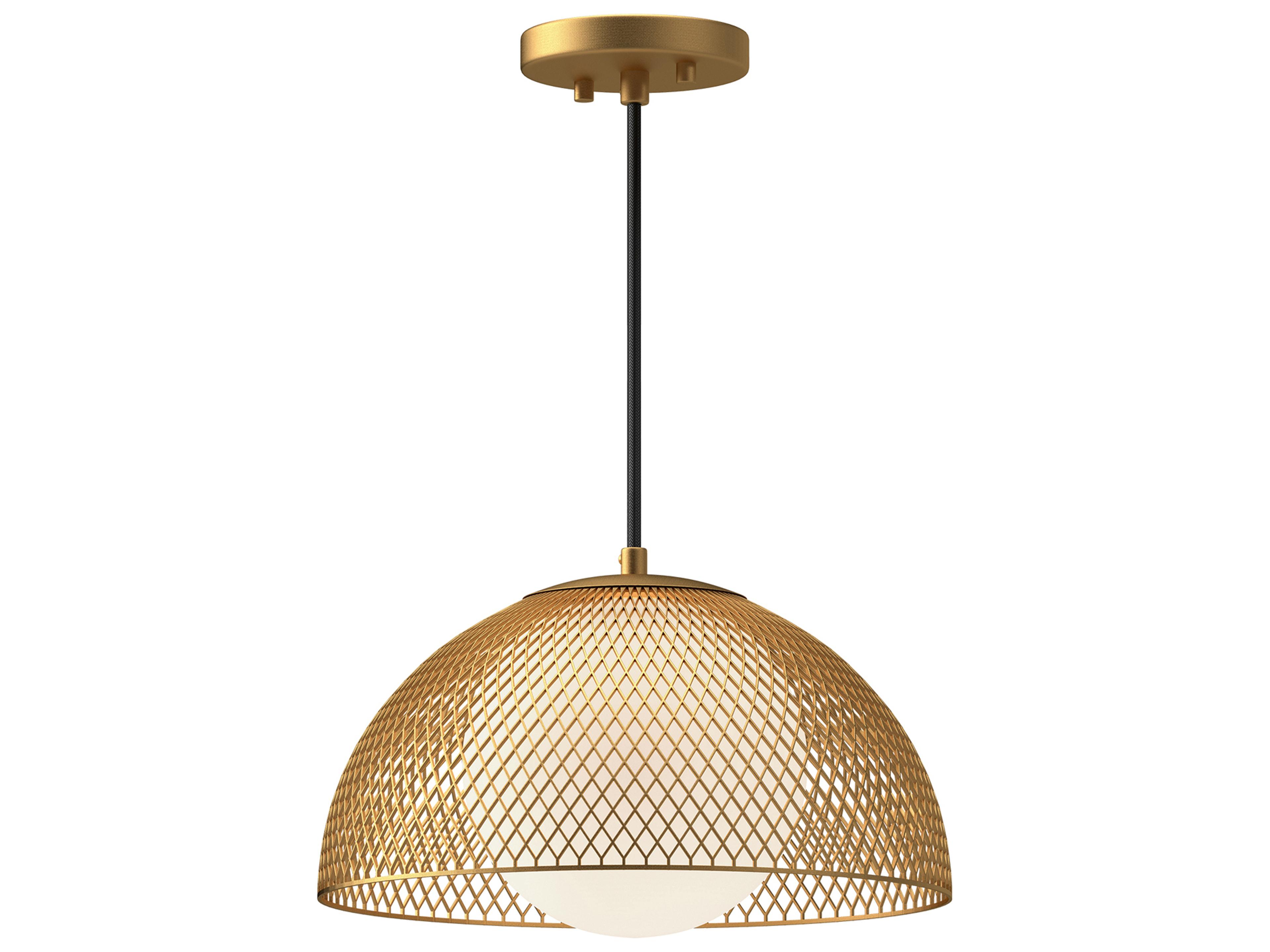 Alora Mood Haven 1-Light Gold Dome Pendant