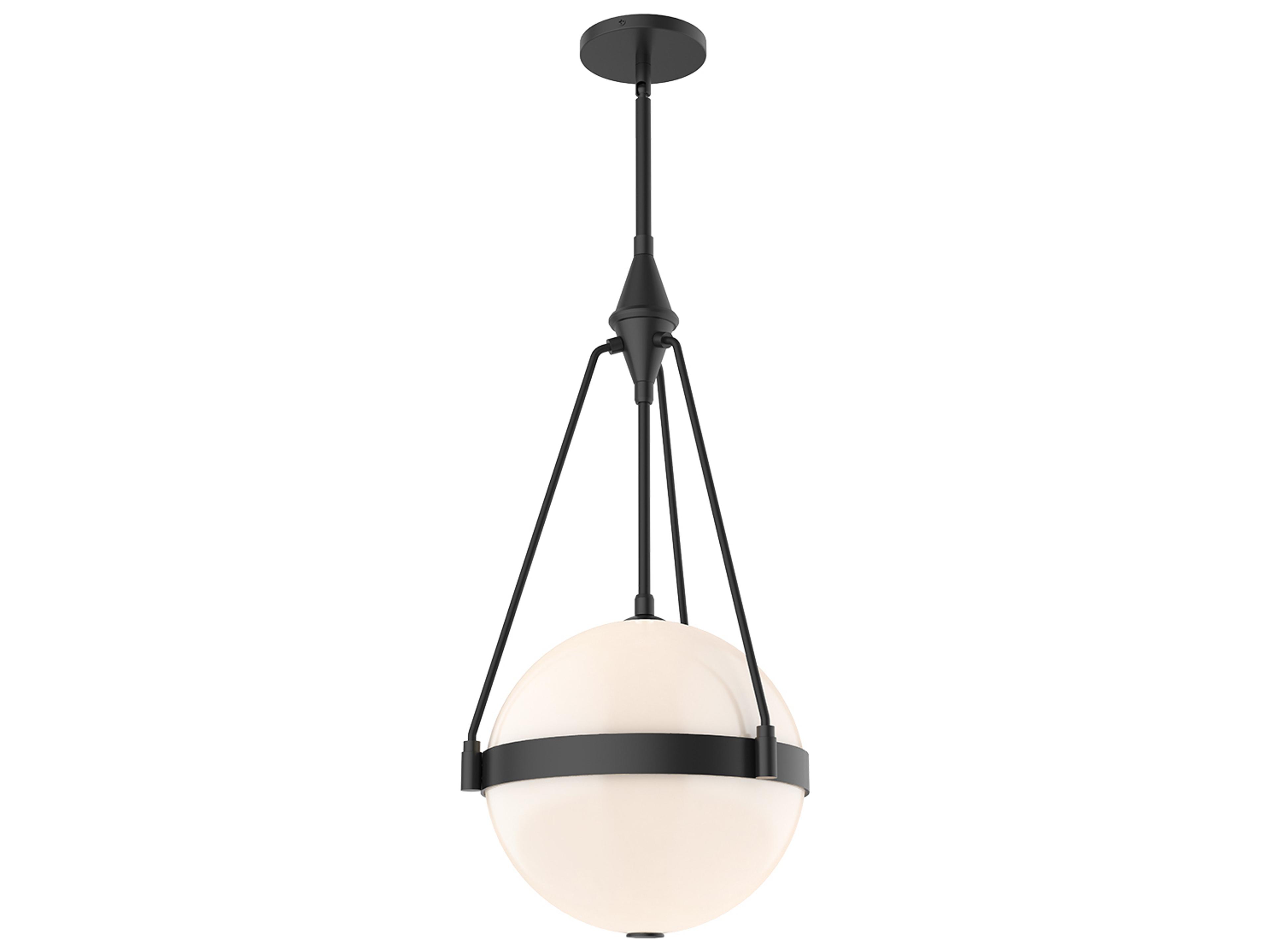 Alora Mood Harmony 3-Light Matte Black Globe Pendant