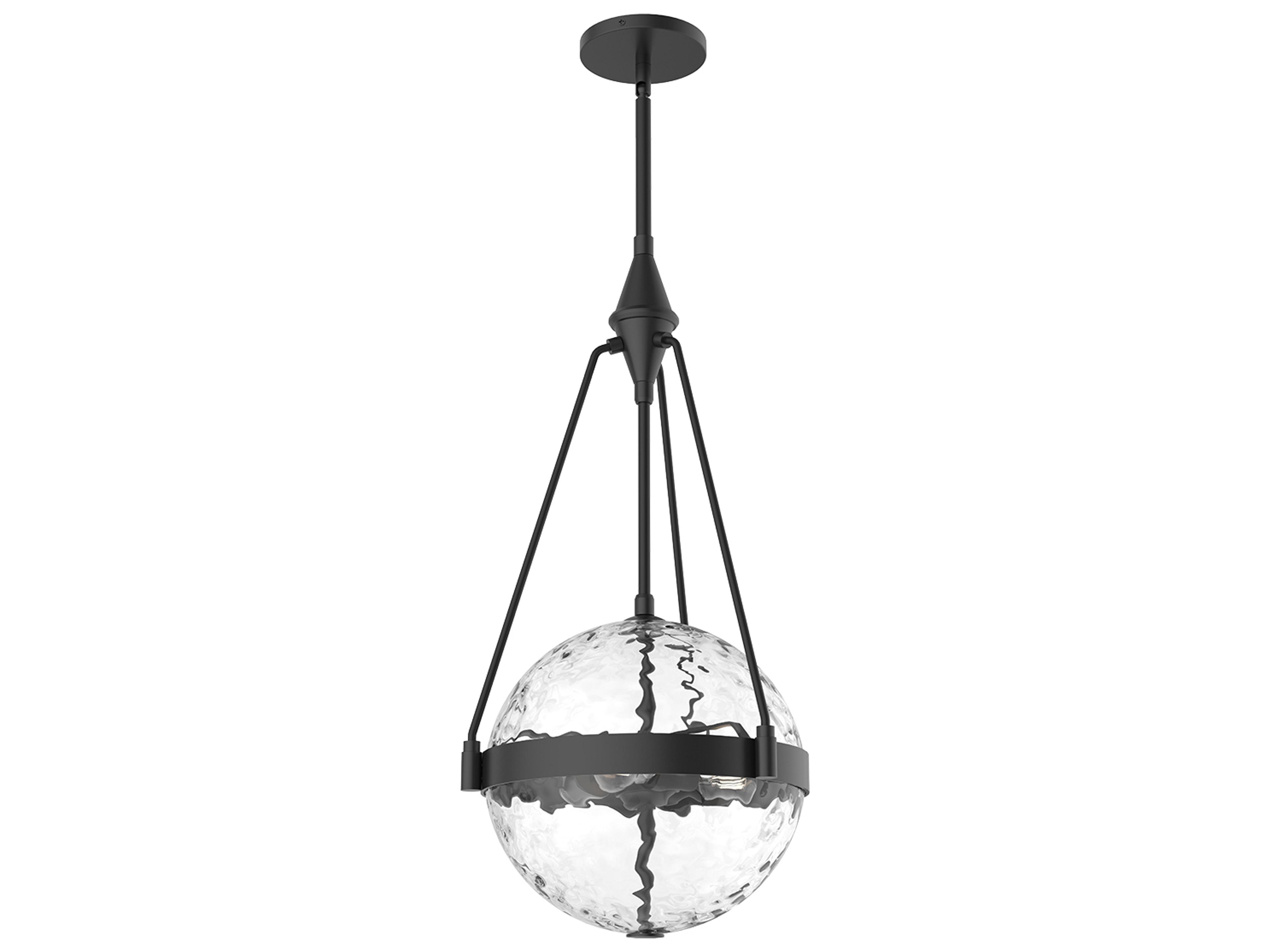 Alora Mood Harmony 3-Light Matte Black Globe Pendant