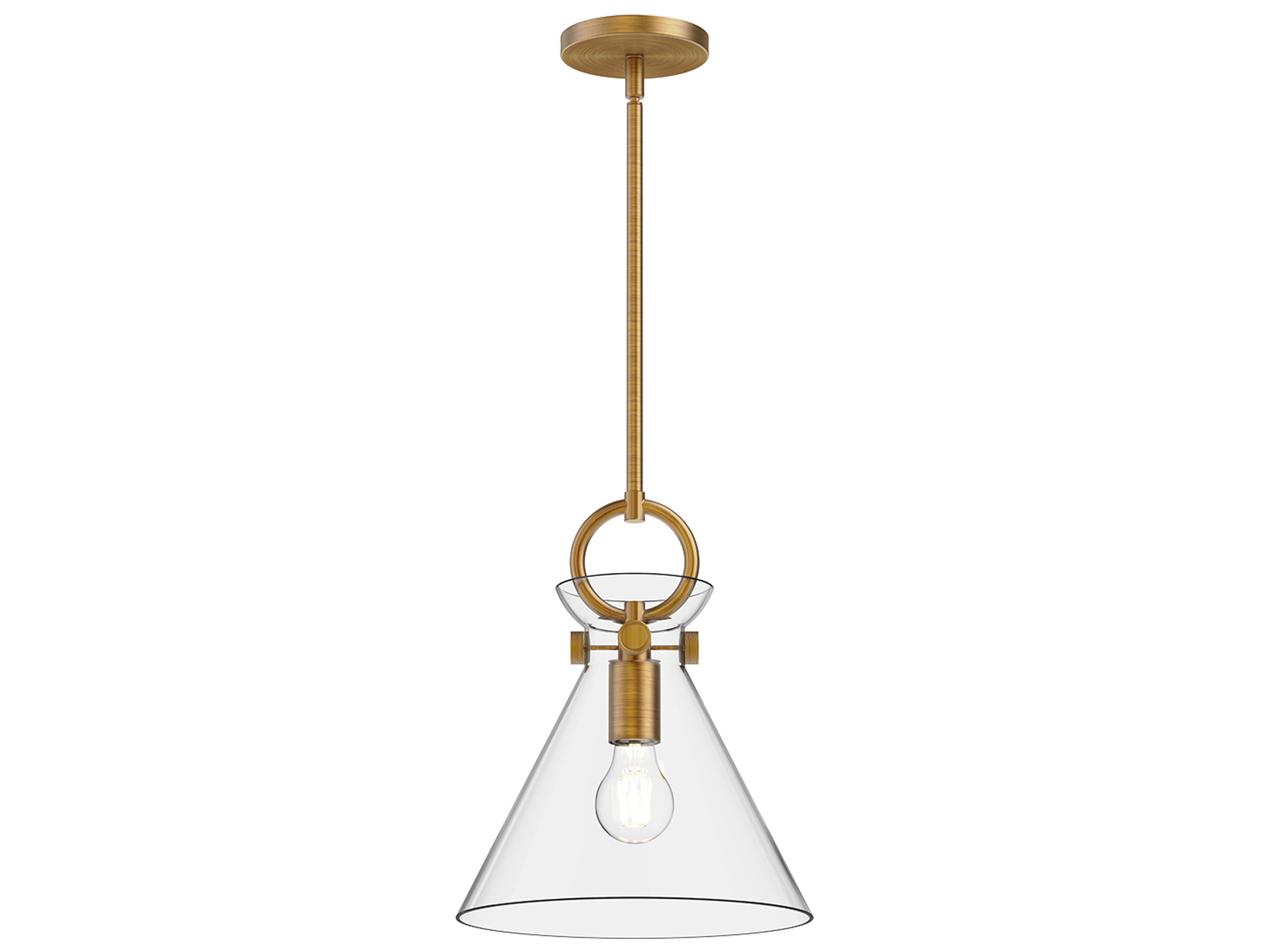 Alora Mood Emerson 1-Light Aged Gold Mini Pendant