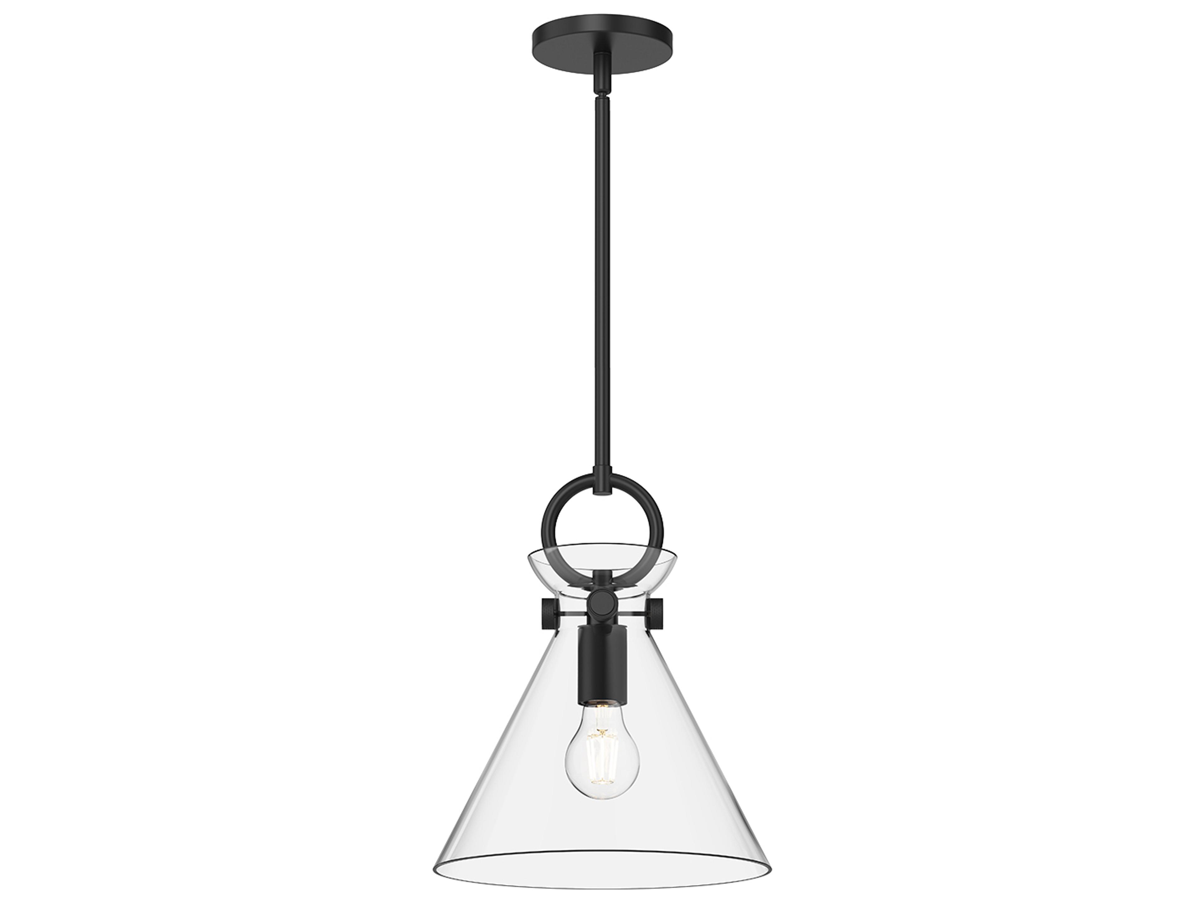 Alora Mood Emerson 1-Light Matte Black Mini Pendant