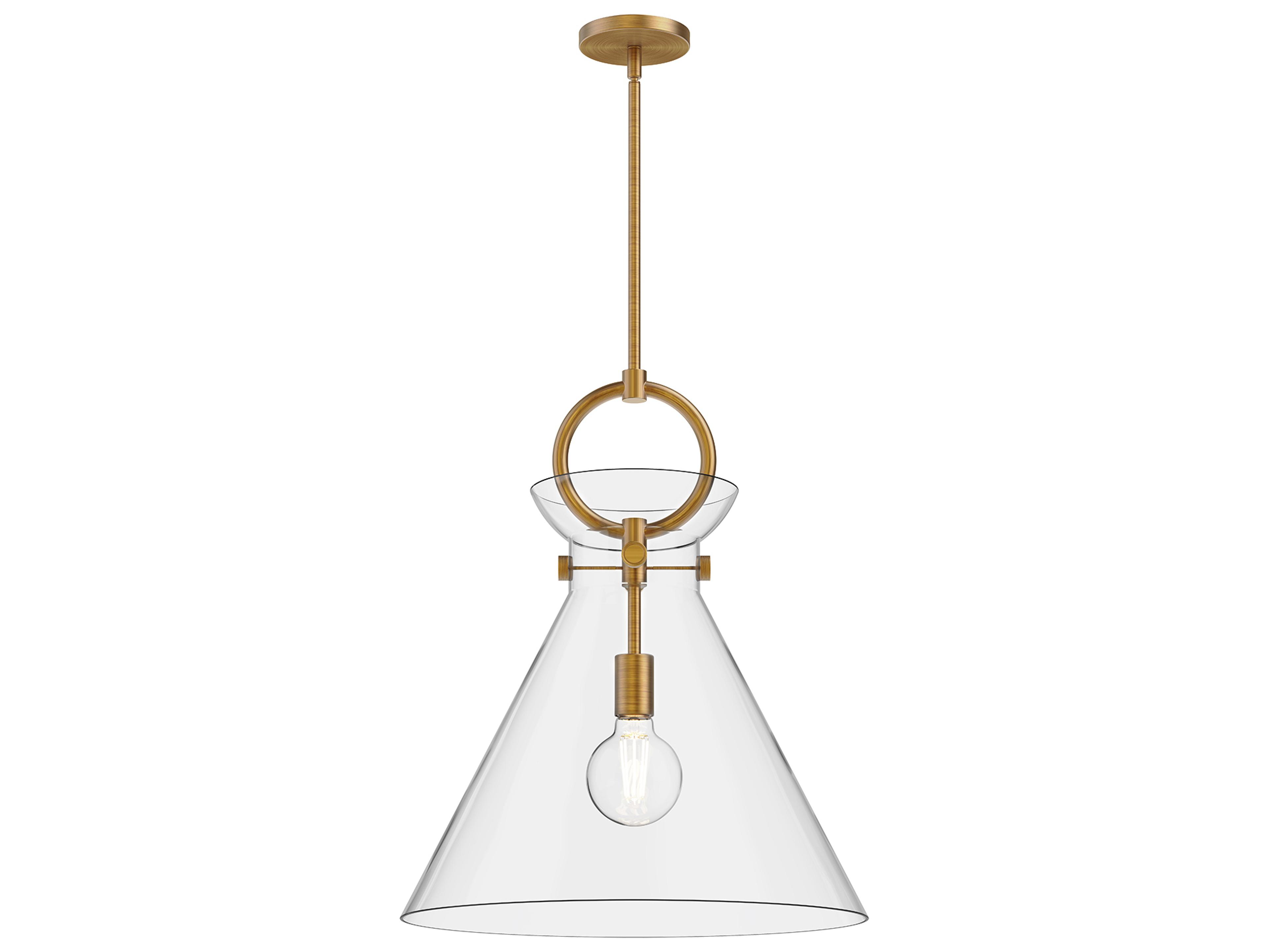 Alora Mood Emerson 1-Light Aged Gold Pendant