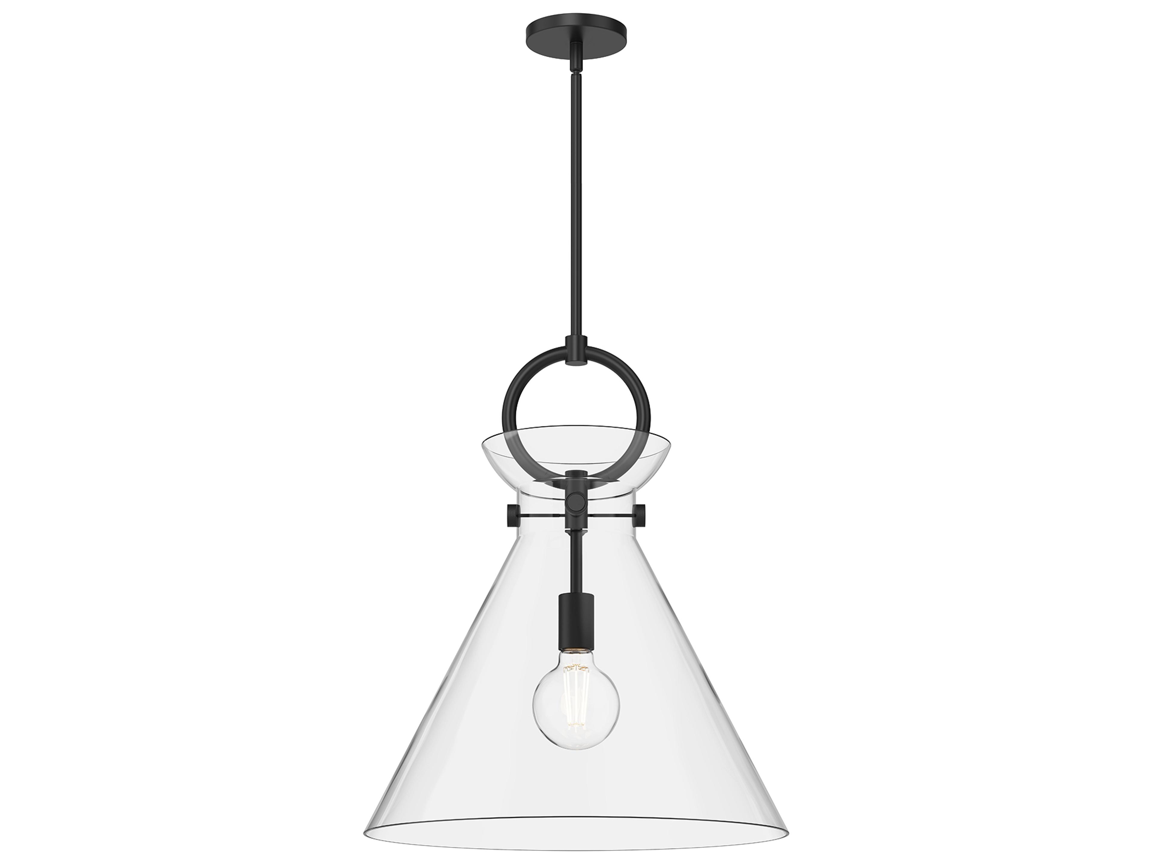 Alora Mood Emerson 1-Light Matte Black Pendant