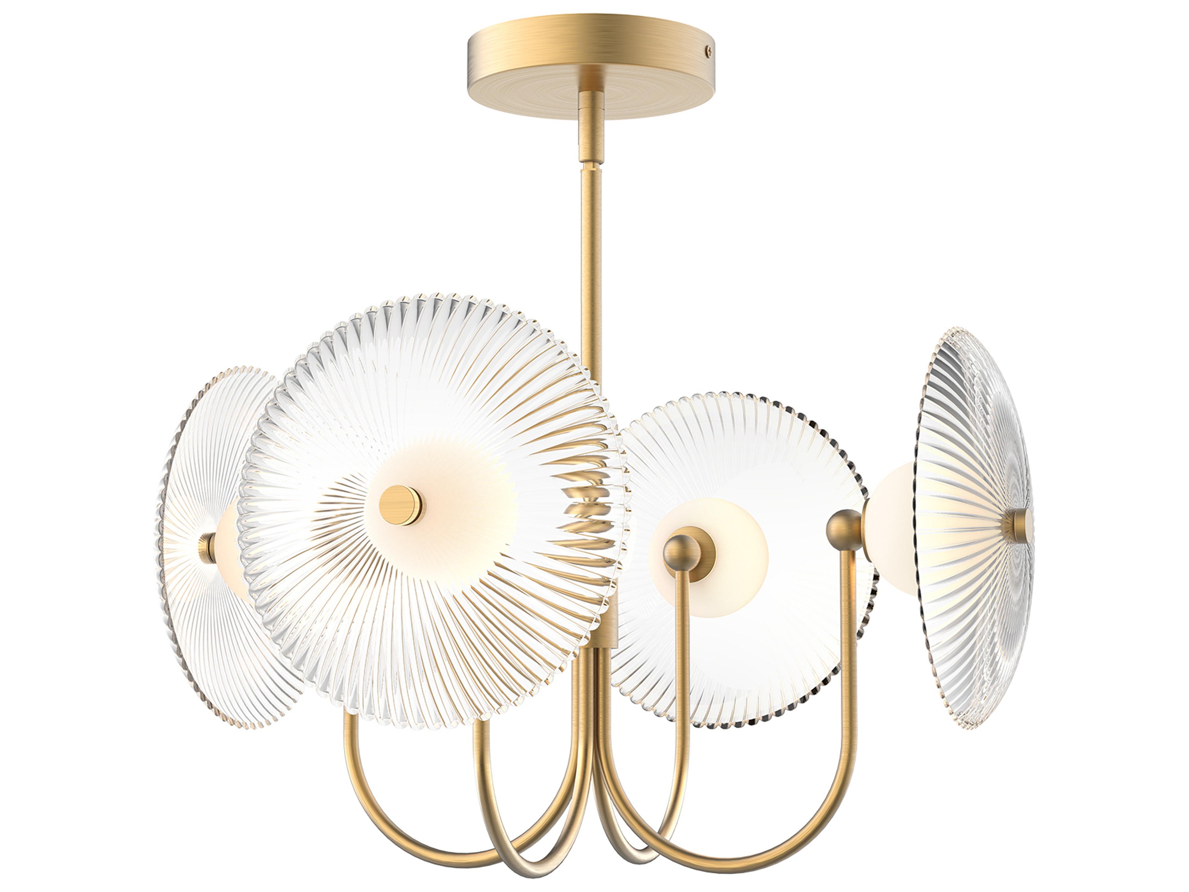 Alora Mood Hera Brushed Gold Geometric Pendant