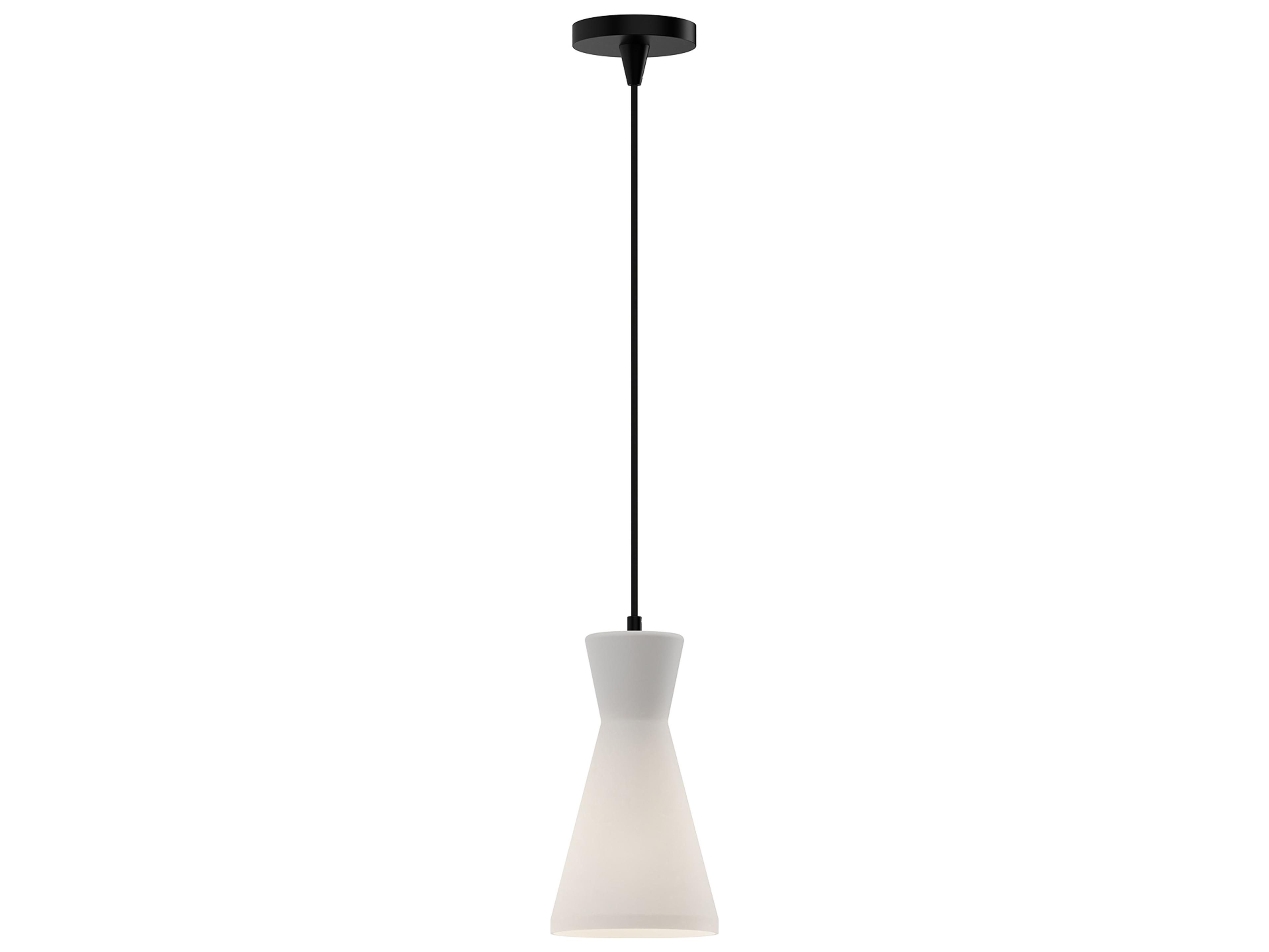 Alora Mood Betty 1-Light Matte Black Geometric Mini Pendant