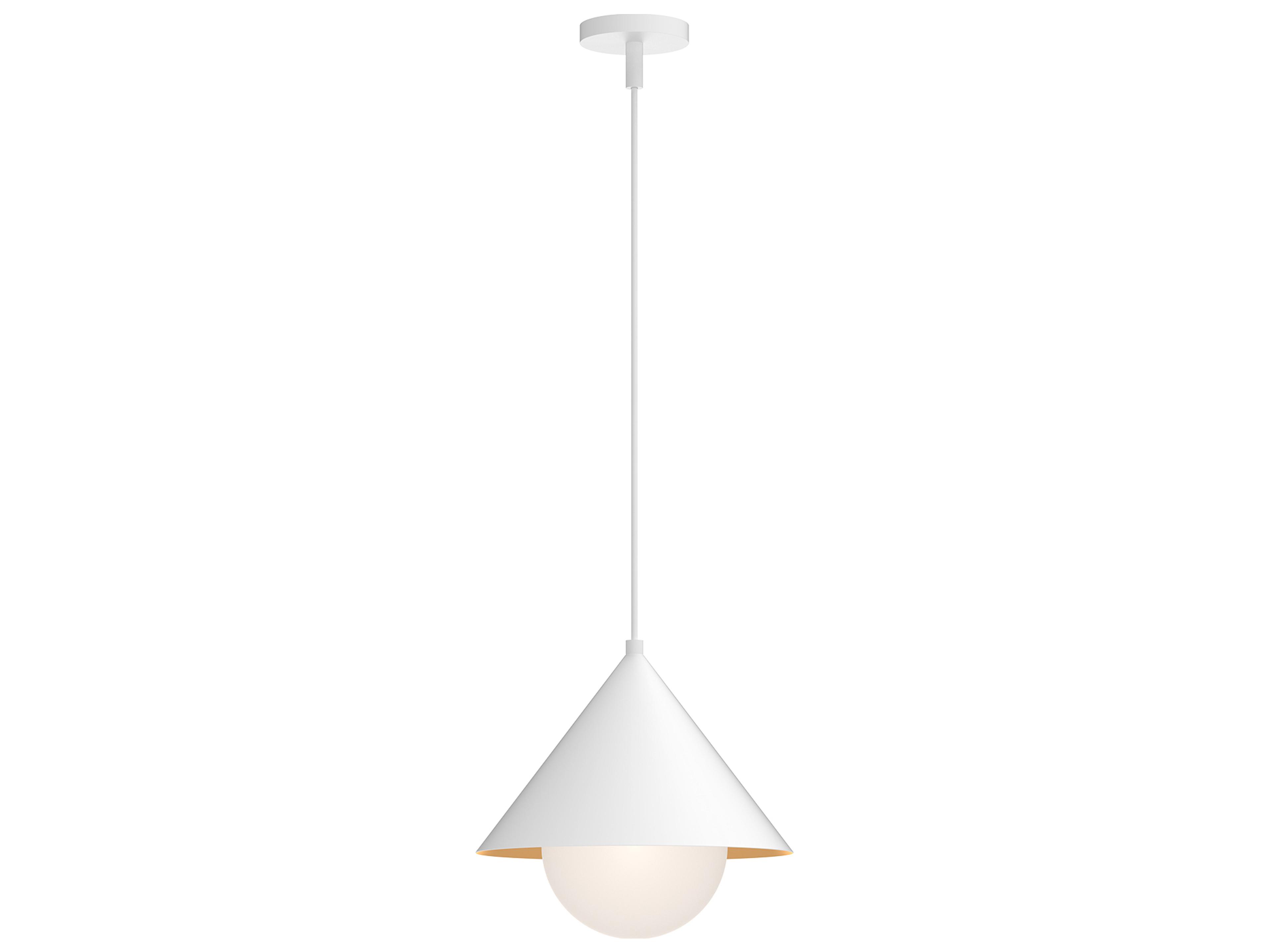 Alora Mood Remy 1-Light White Globe Pendant
