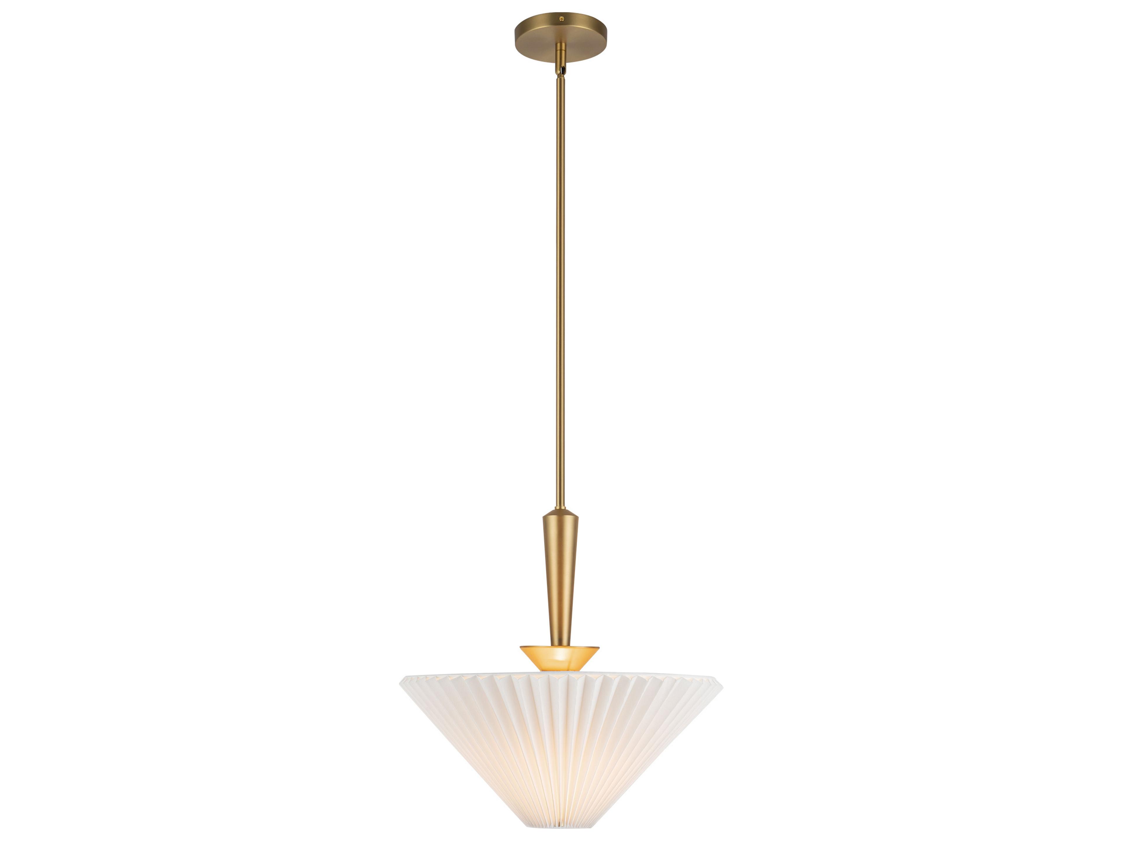 Alora Mood Bridgette 1-Light Brushed Gold Pendant