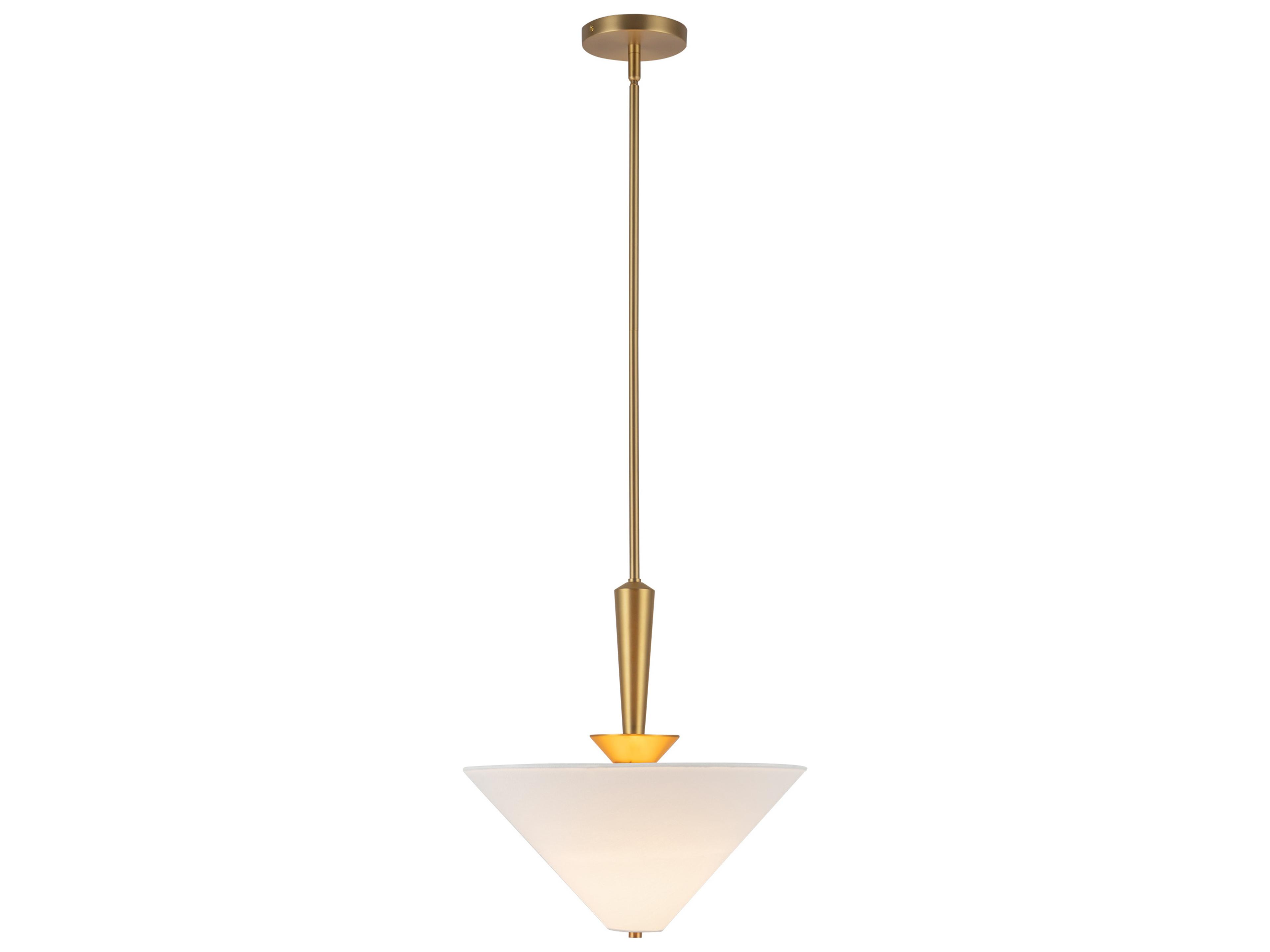 Alora Mood Bridgette 1-Light Brushed Gold Pendant