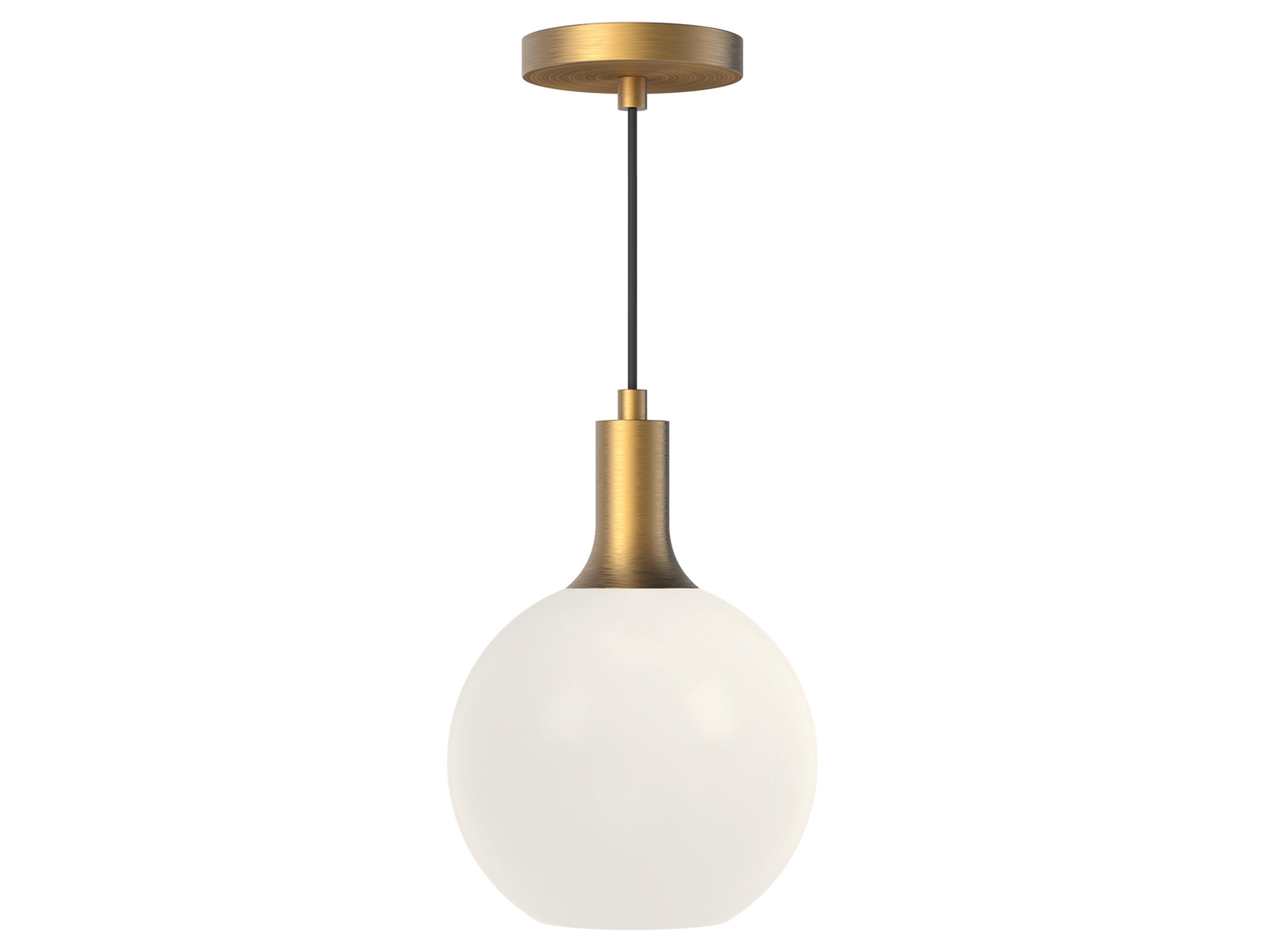 Alora Mood Castilla 1-Light Aged Gold Globe Mini Pendant