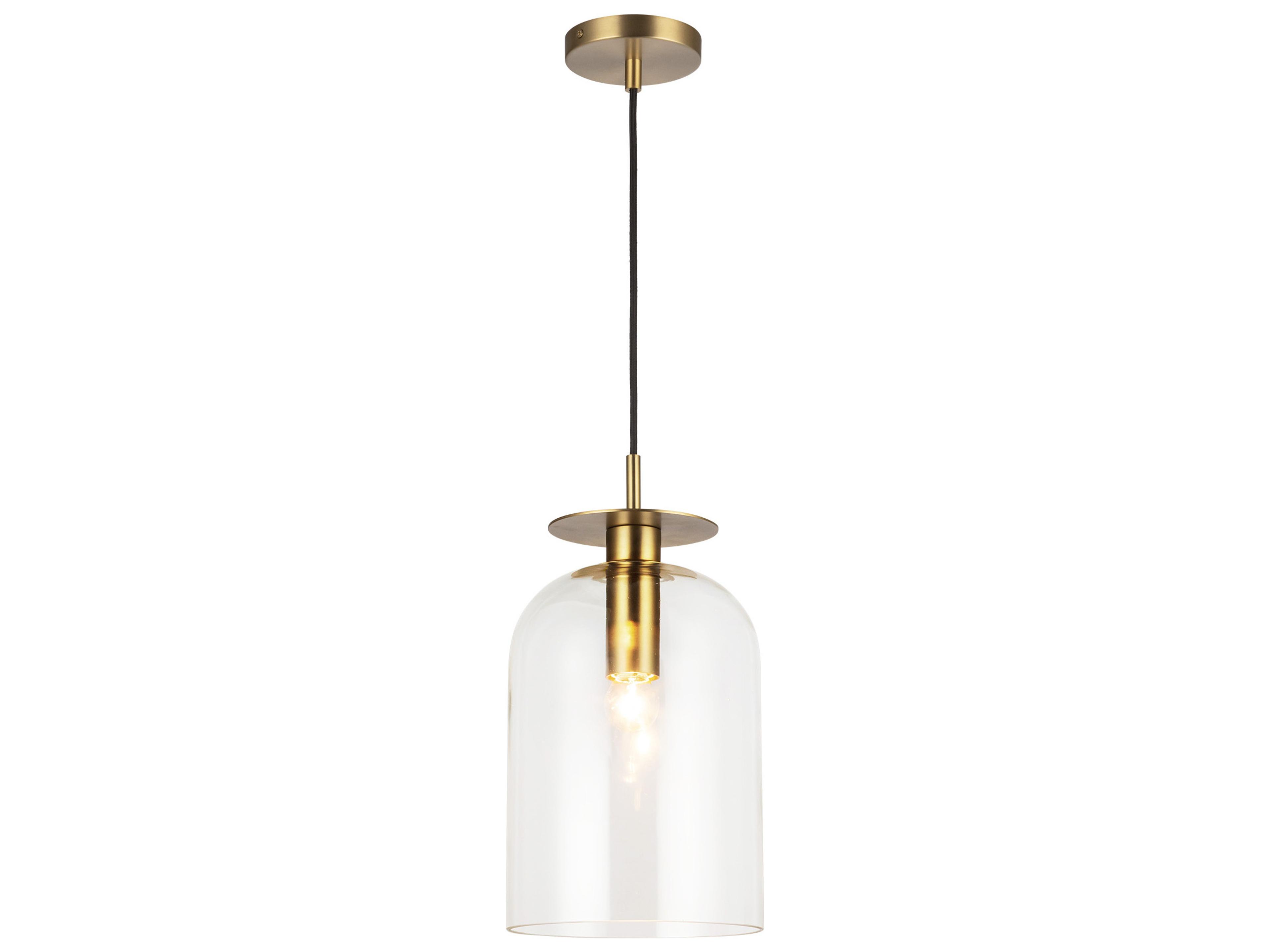 Alora Mood Sylvia 1-Light Brushed Gold Mini Pendant