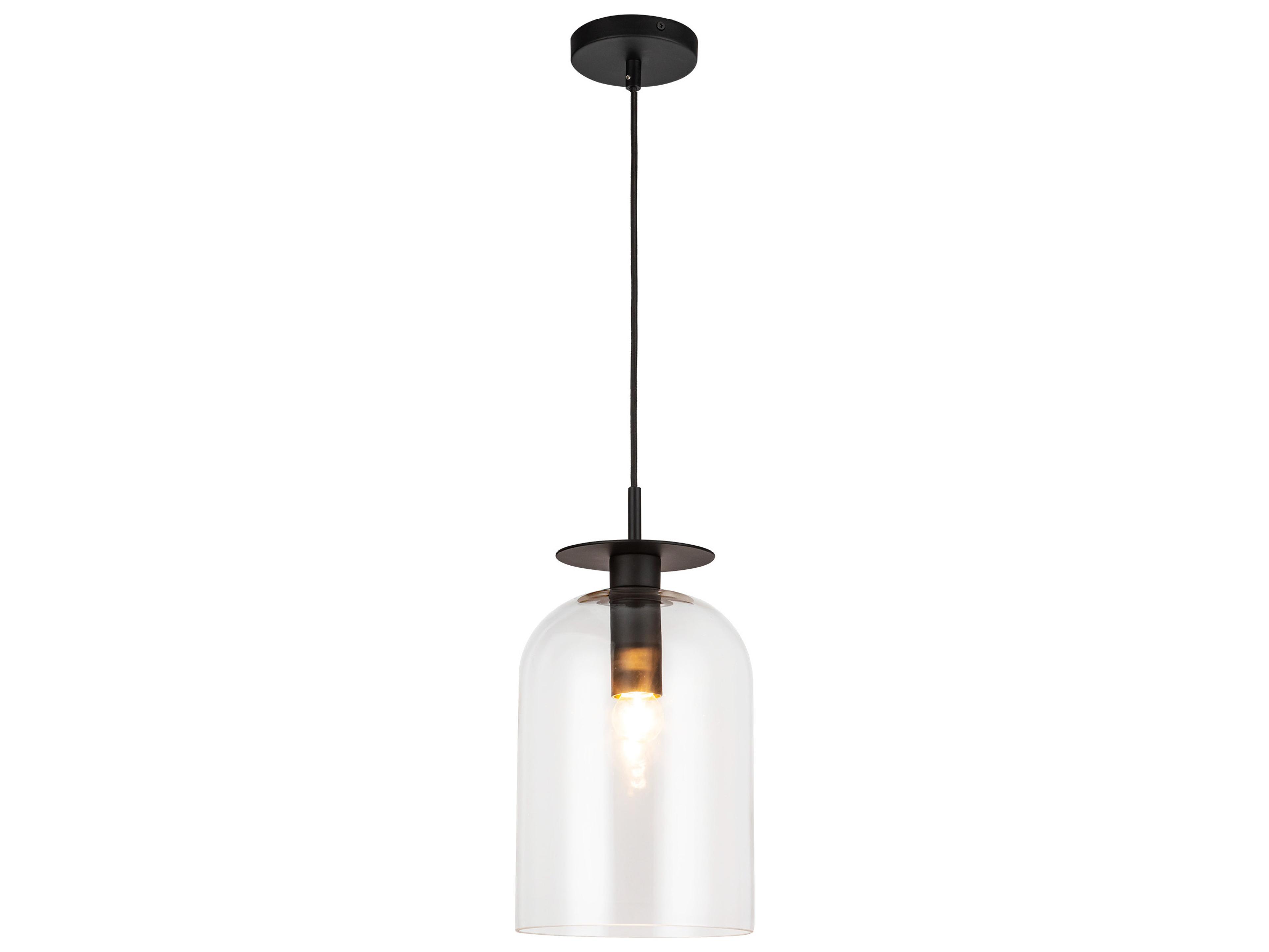 Alora Mood Sylvia 1-Light Matte Black Mini Pendant