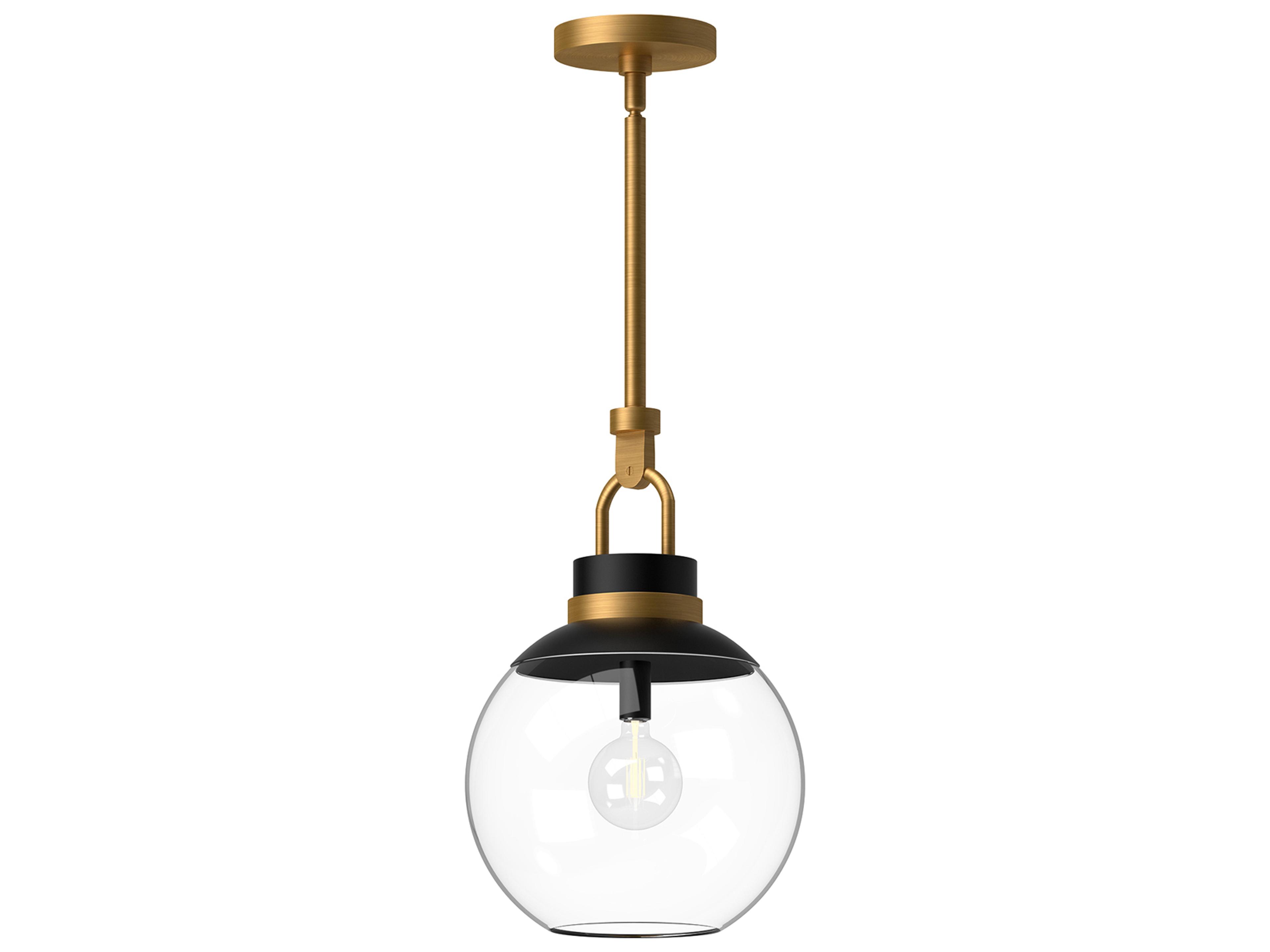Alora Mood Copperfield 1-Light Aged Gold Globe Mini Pendant