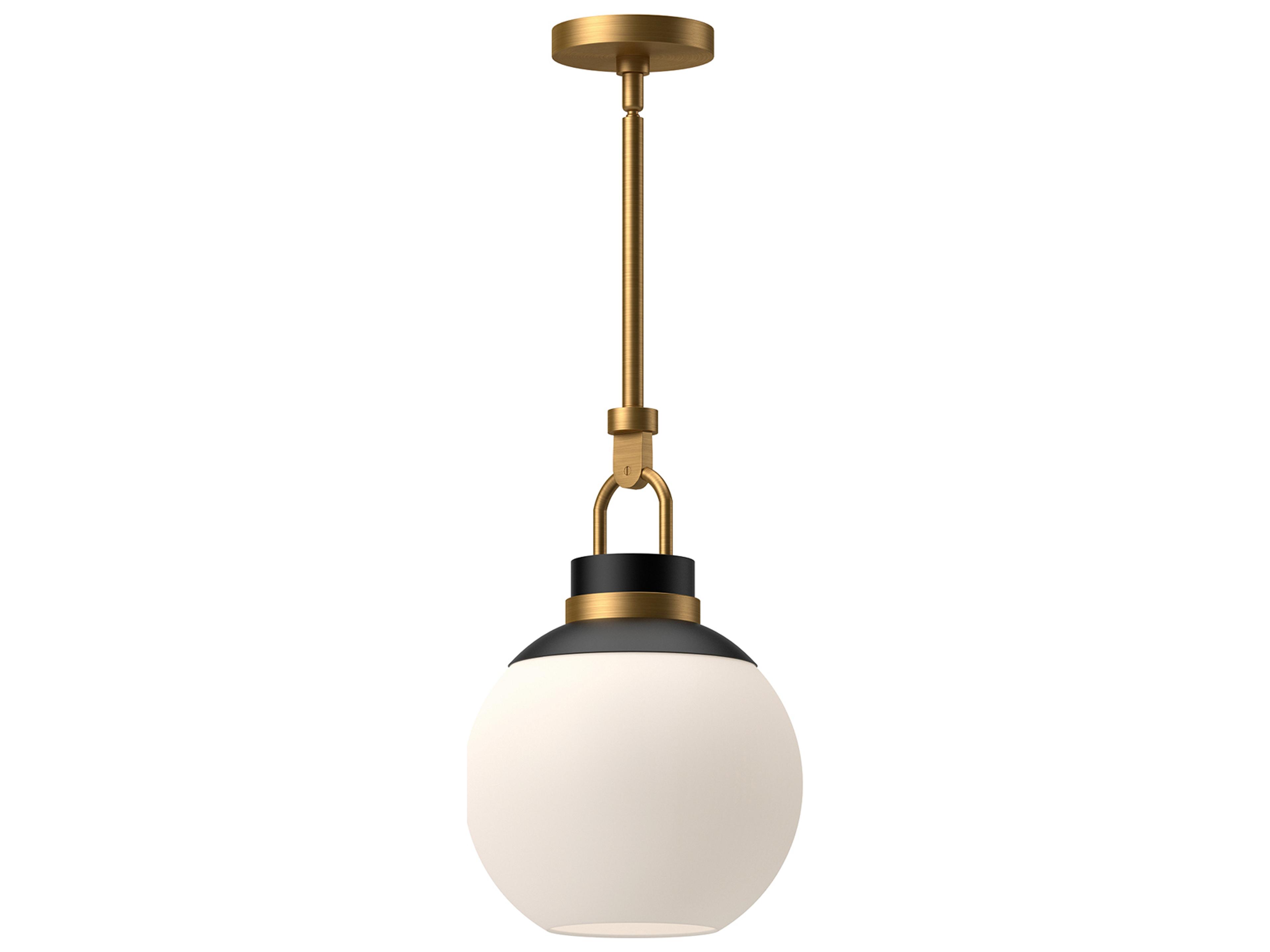 Alora Mood Copperfield 1-Light Aged Gold Globe Mini Pendant