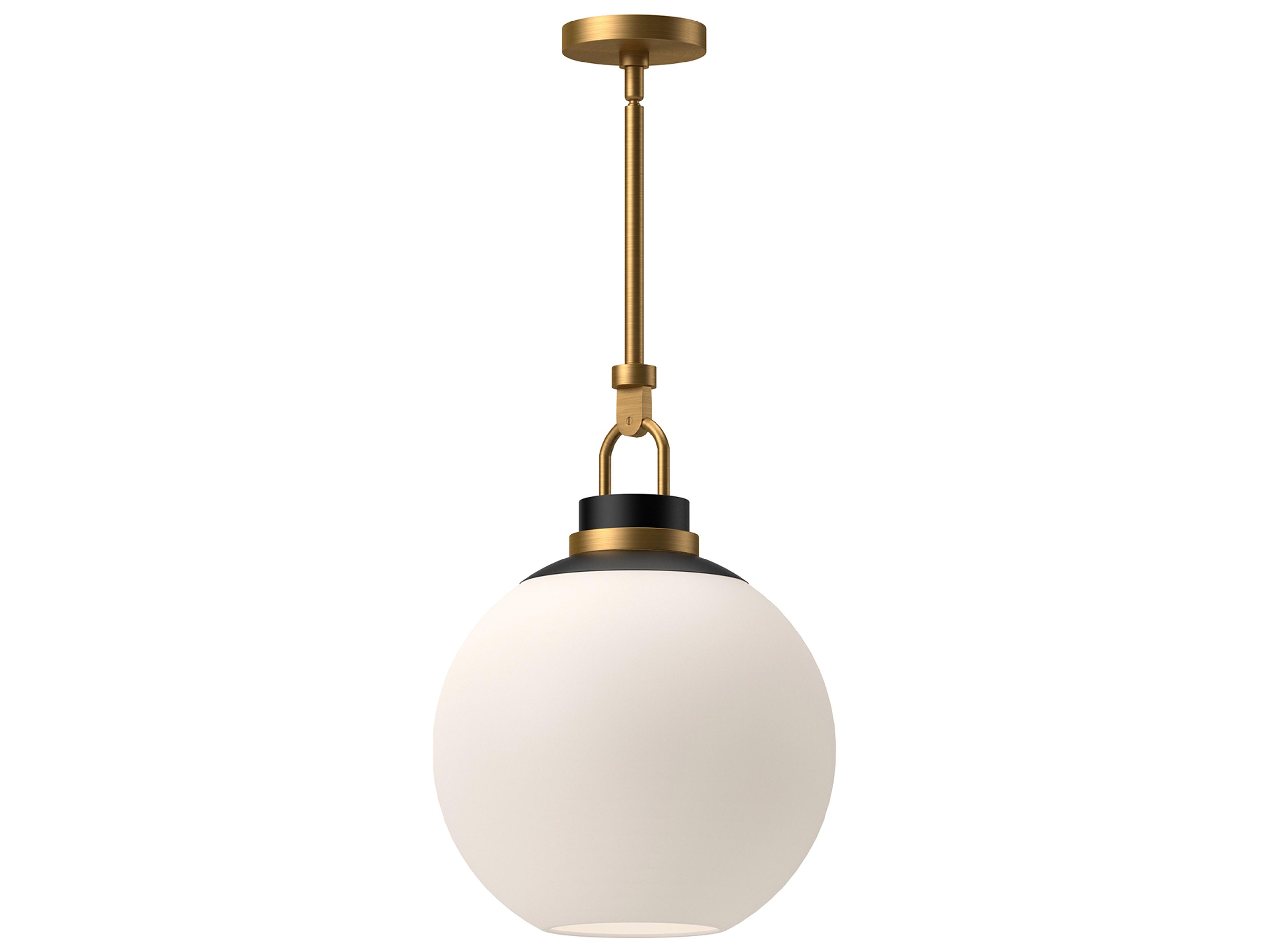 Alora Mood Copperfield 1-Light Aged Gold Globe Pendant