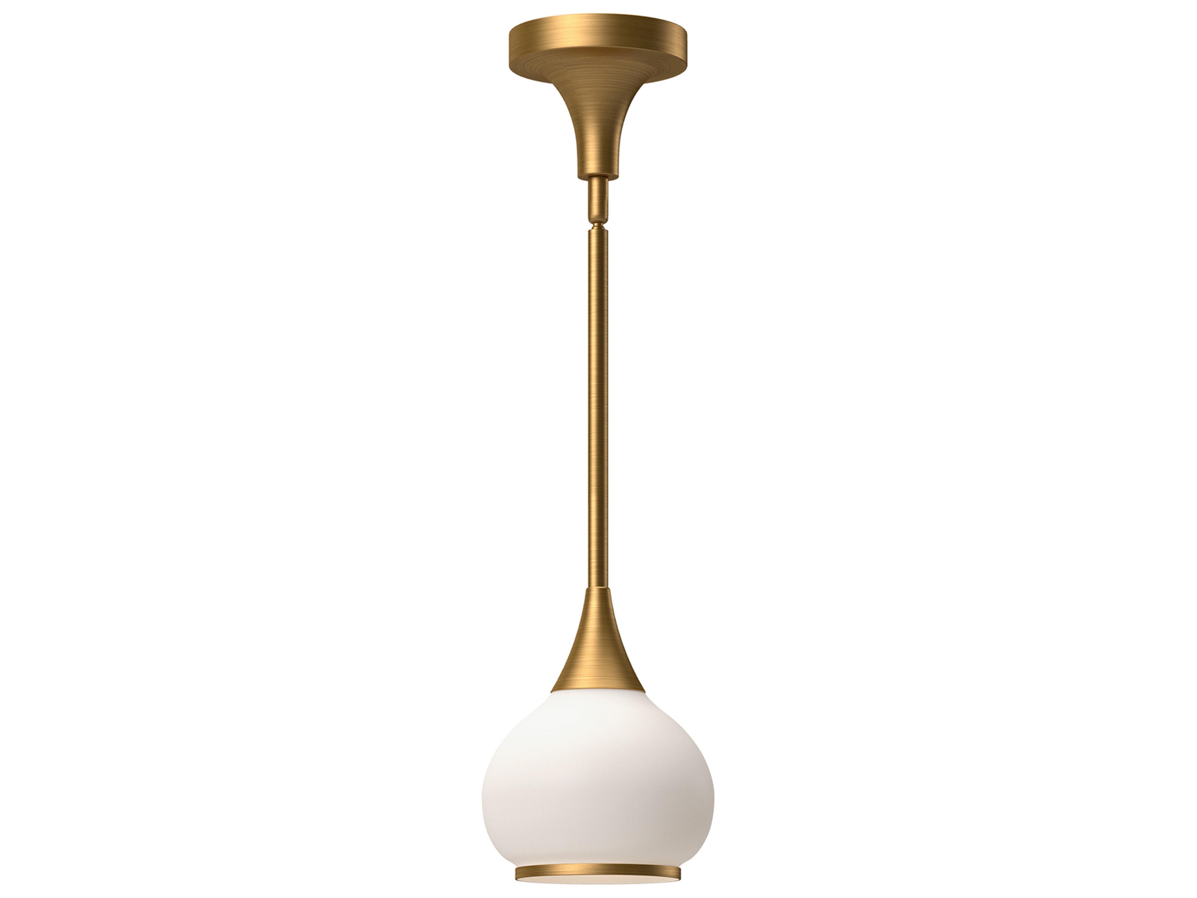 Alora Mood Hazel 1-Light Aged Gold Mini Pendant