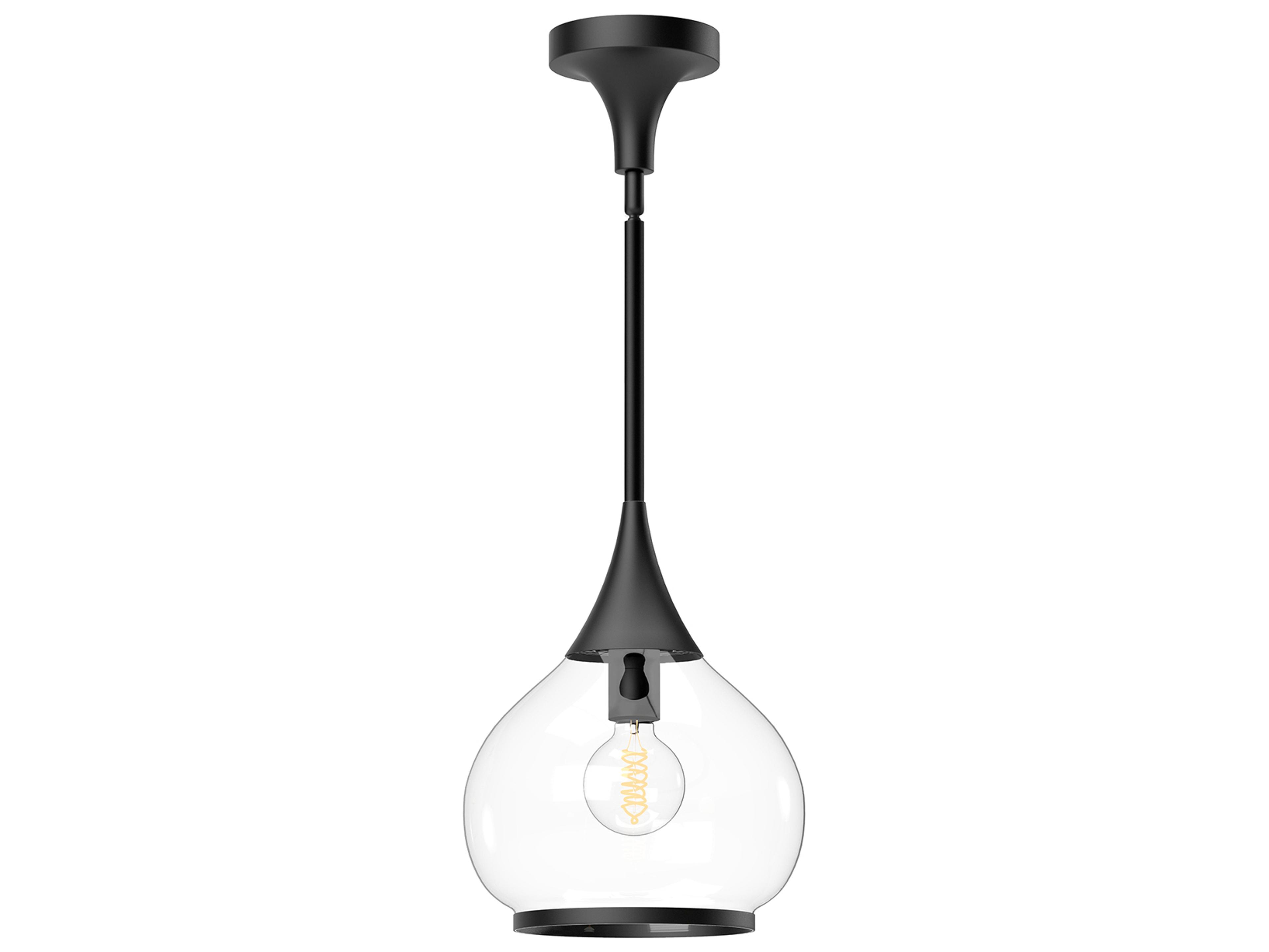 Alora Mood Hazel 1-Light Matte Black Mini Pendant