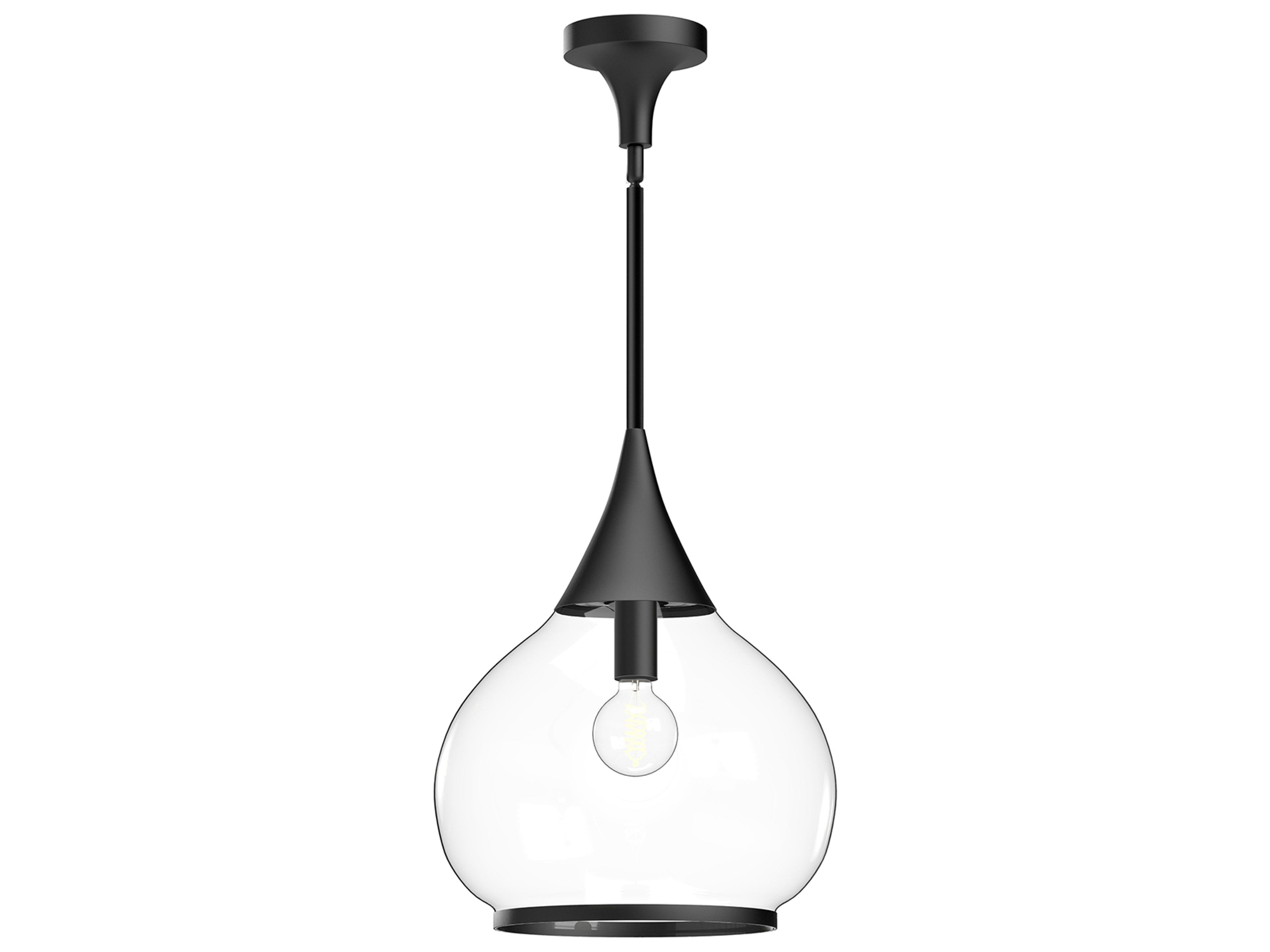 Alora Mood Hazel 1-Light Matte Black Pendant