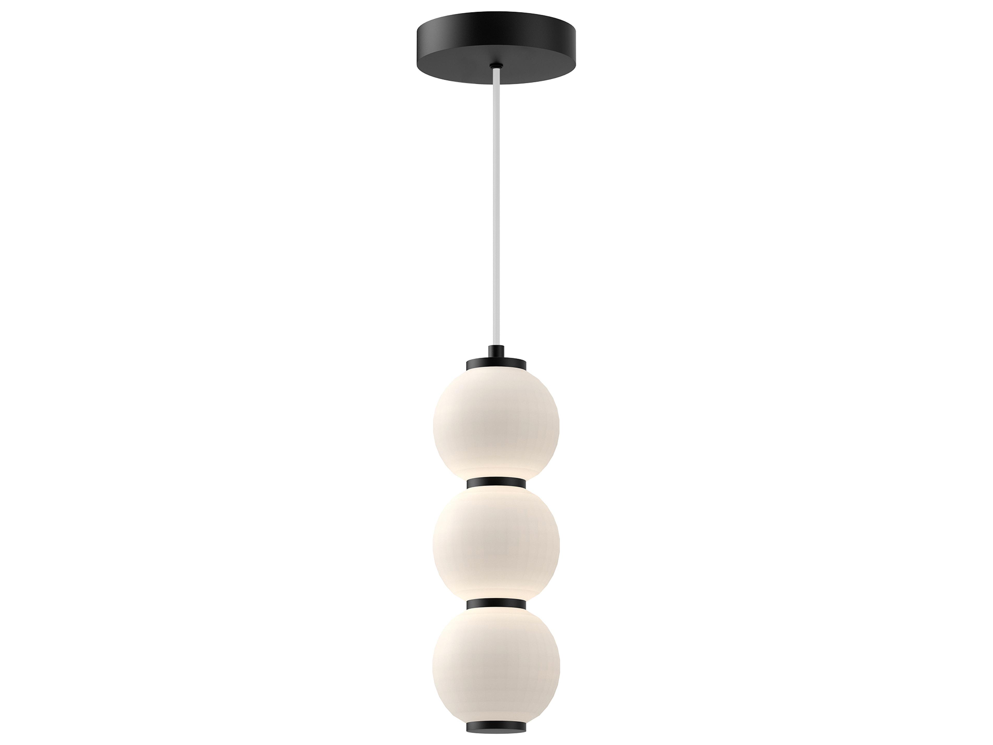Alora Mood Bijou Matte Black Geometric Mini Pendant