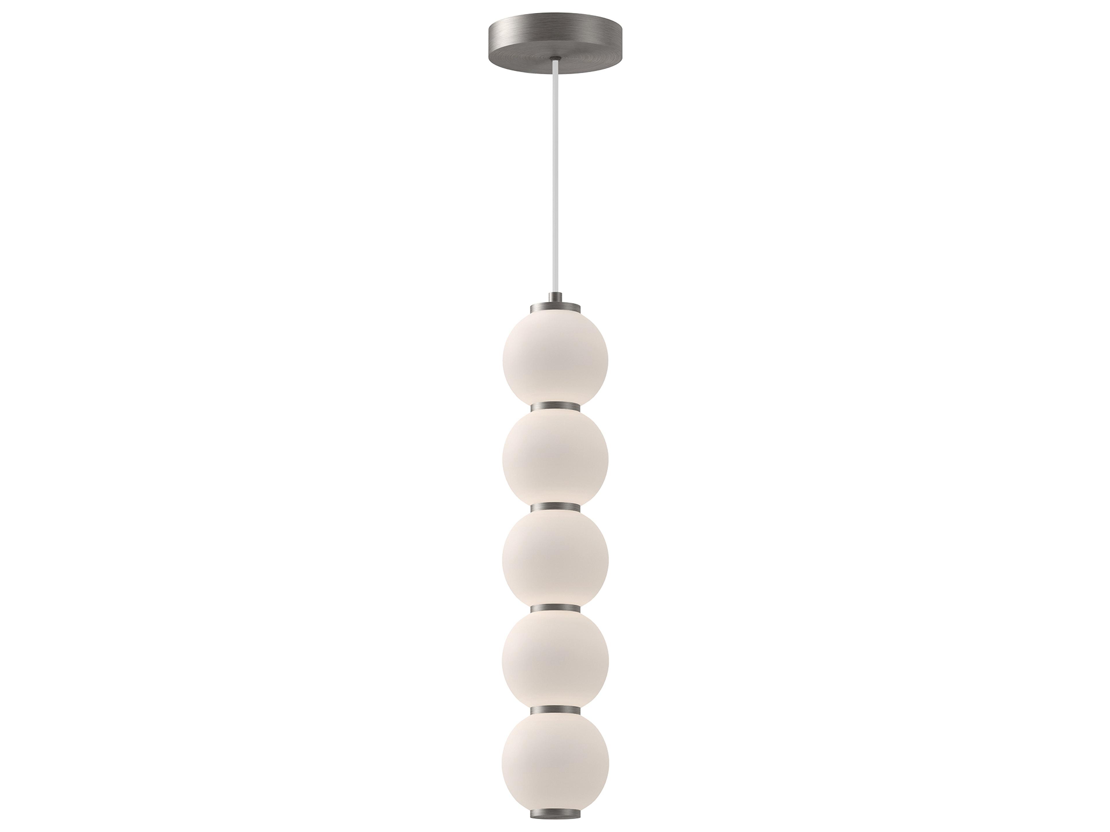 Alora Mood Bijou Brushed Nickel Geometric Mini Pendant
