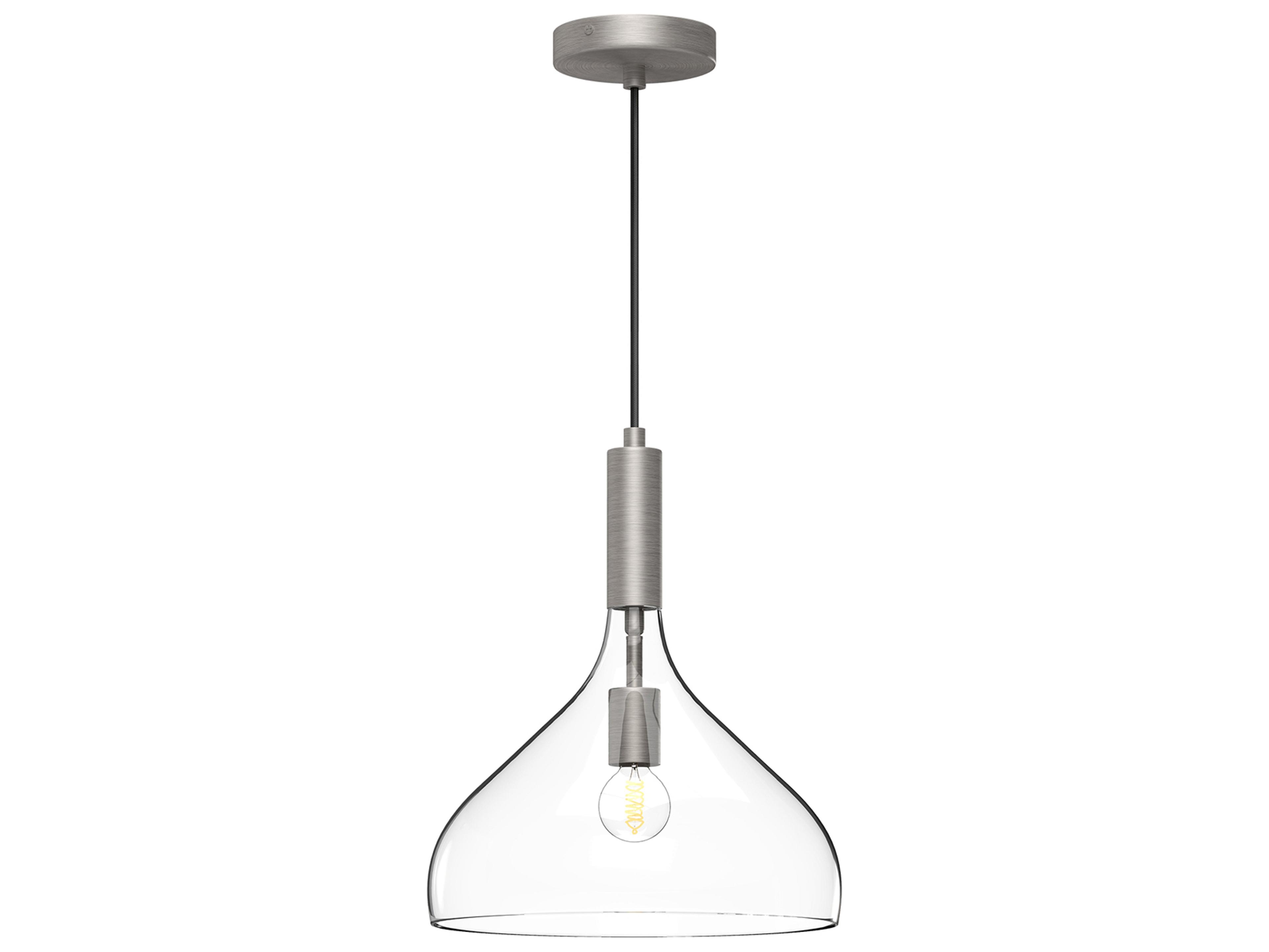 Alora Mood Belleview 1-Light Brushed Nickel Mini Pendant