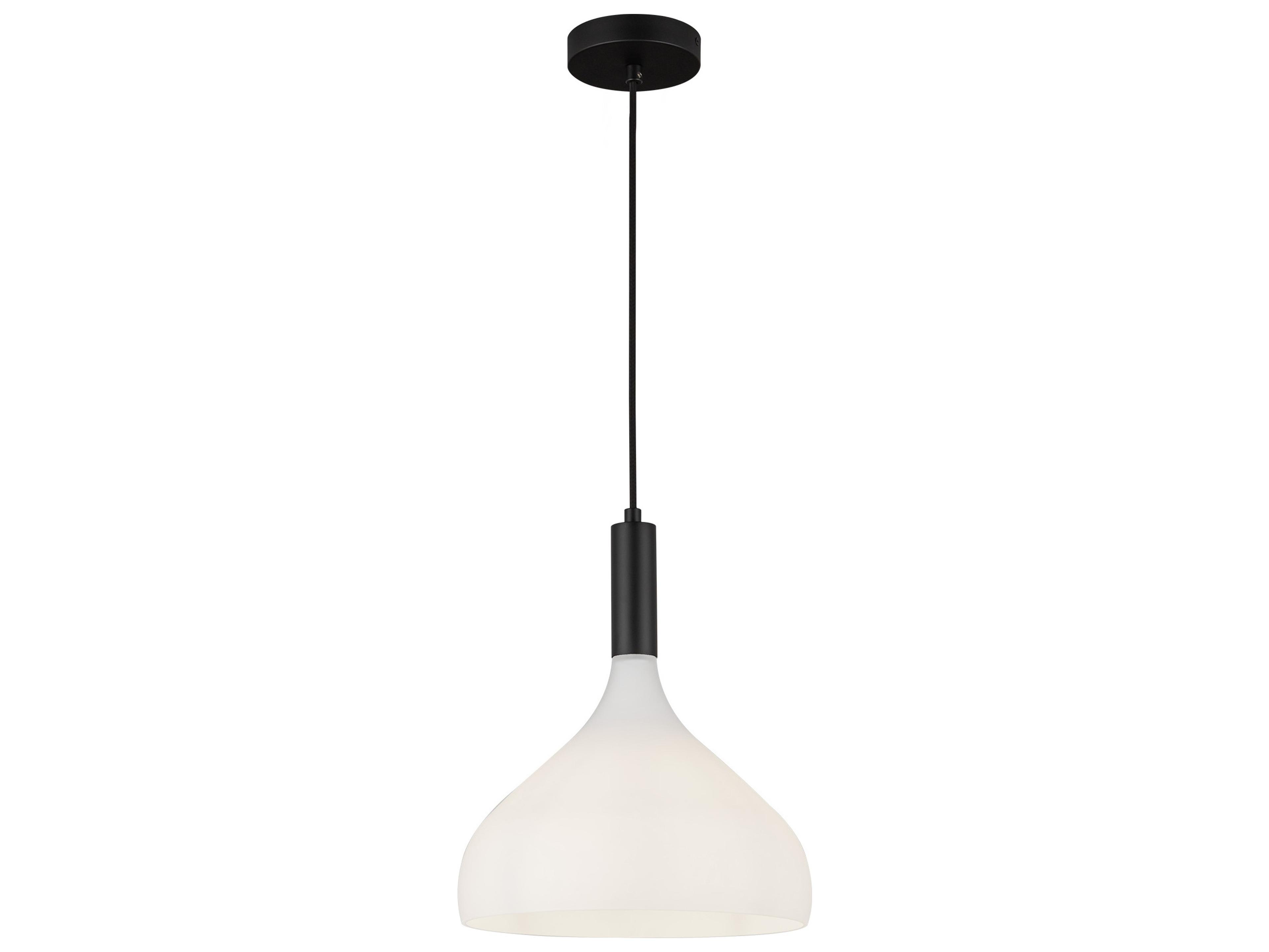Alora Mood Belleview 1-Light Matte Black Mini Pendant