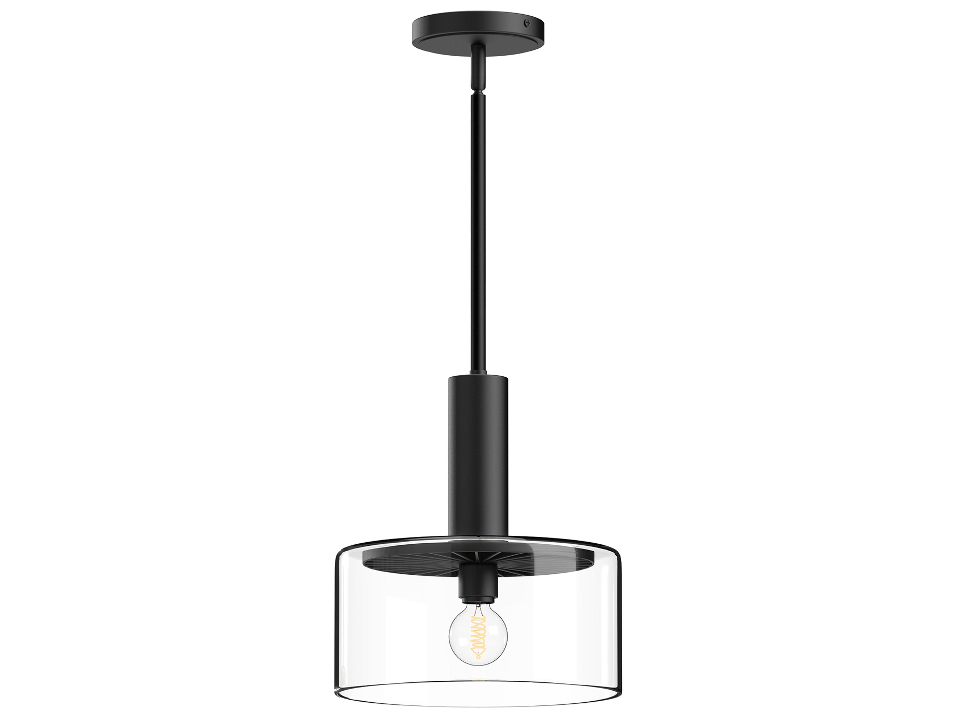 Alora Mood Royale 1-Light Matte Black Mini Pendant