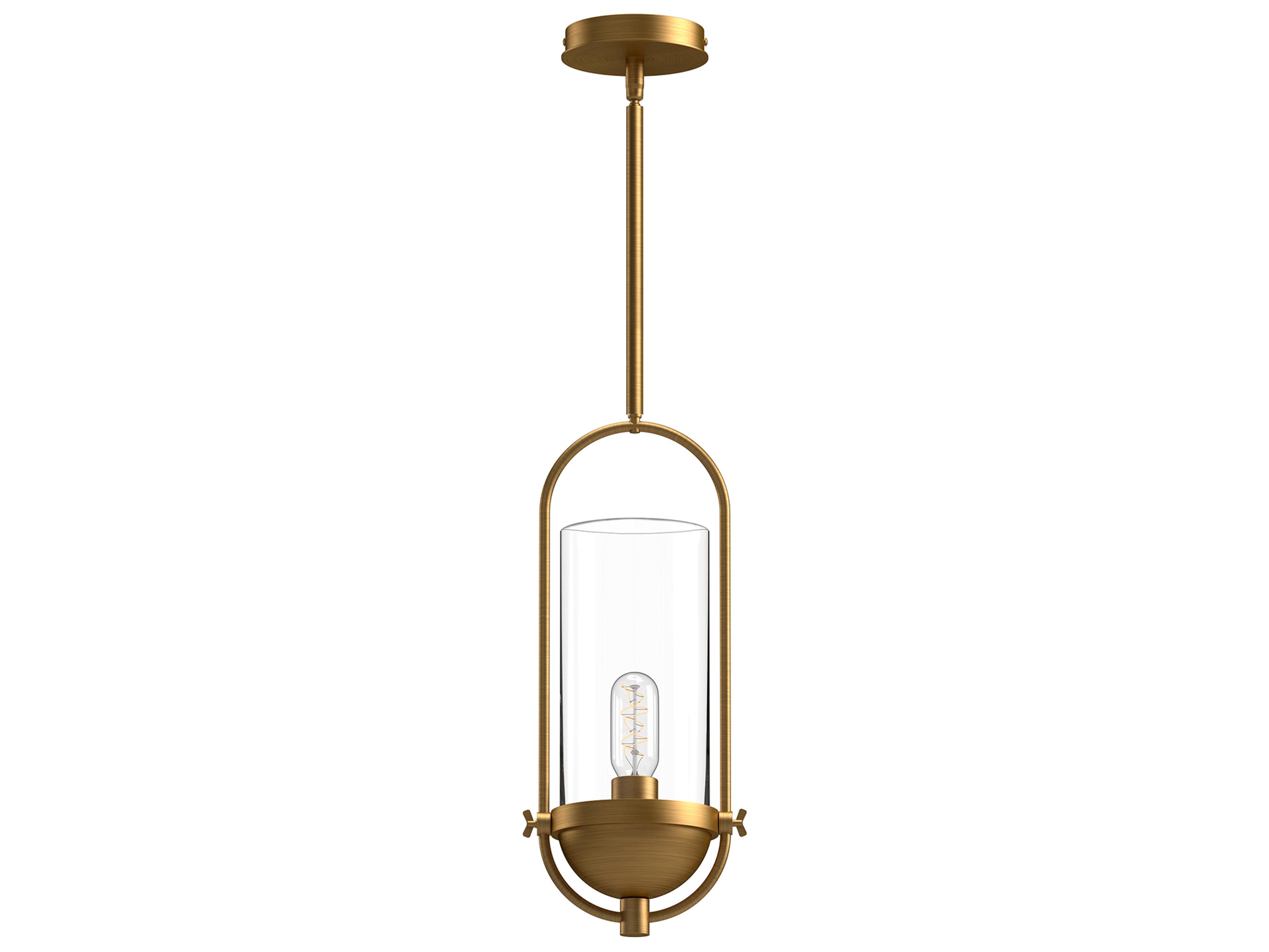 Alora Mood Cyrus 1-Light Aged Gold Mini Pendant