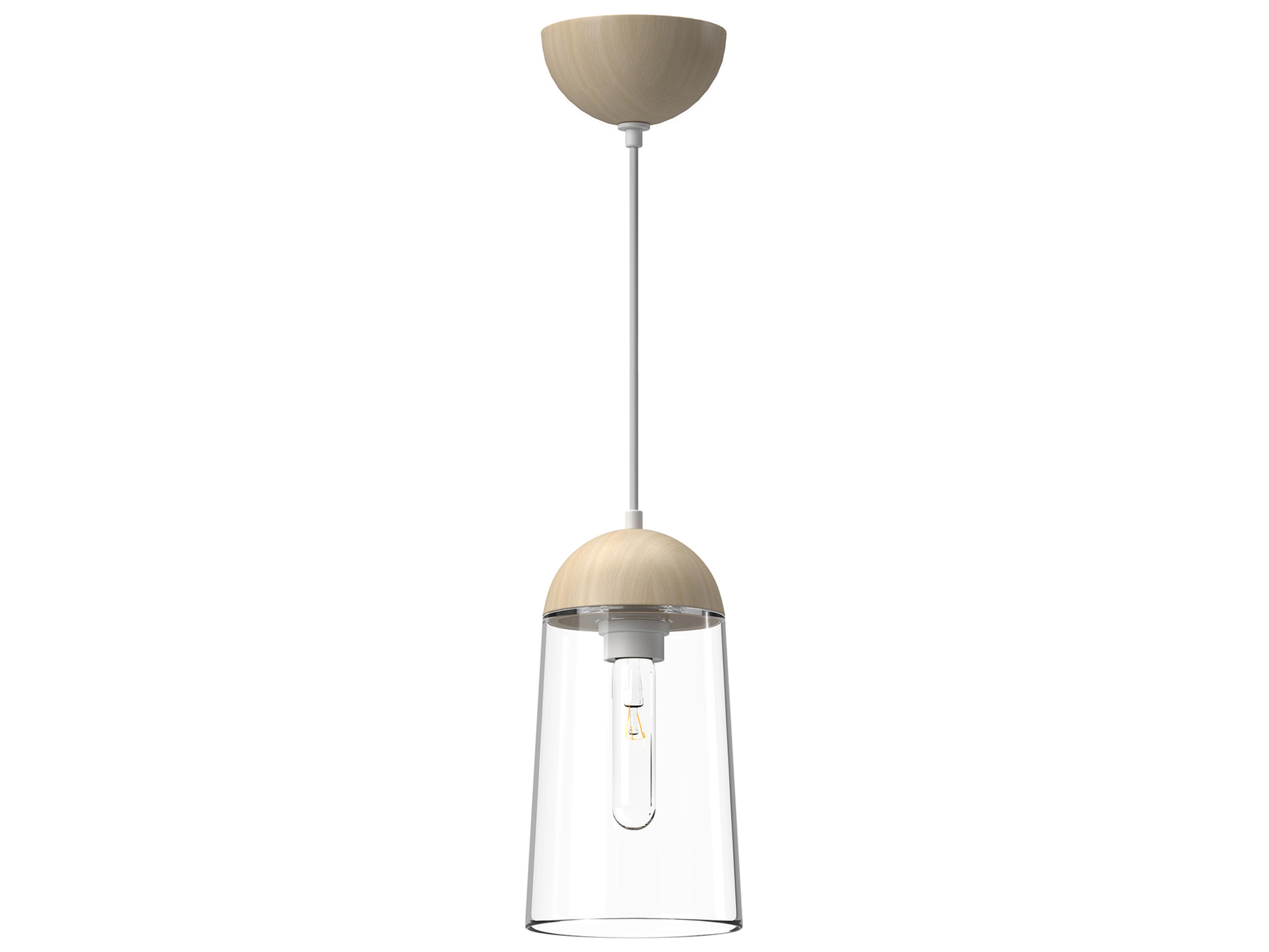 Alora Mood Emil 1-Light White Mini Pendant