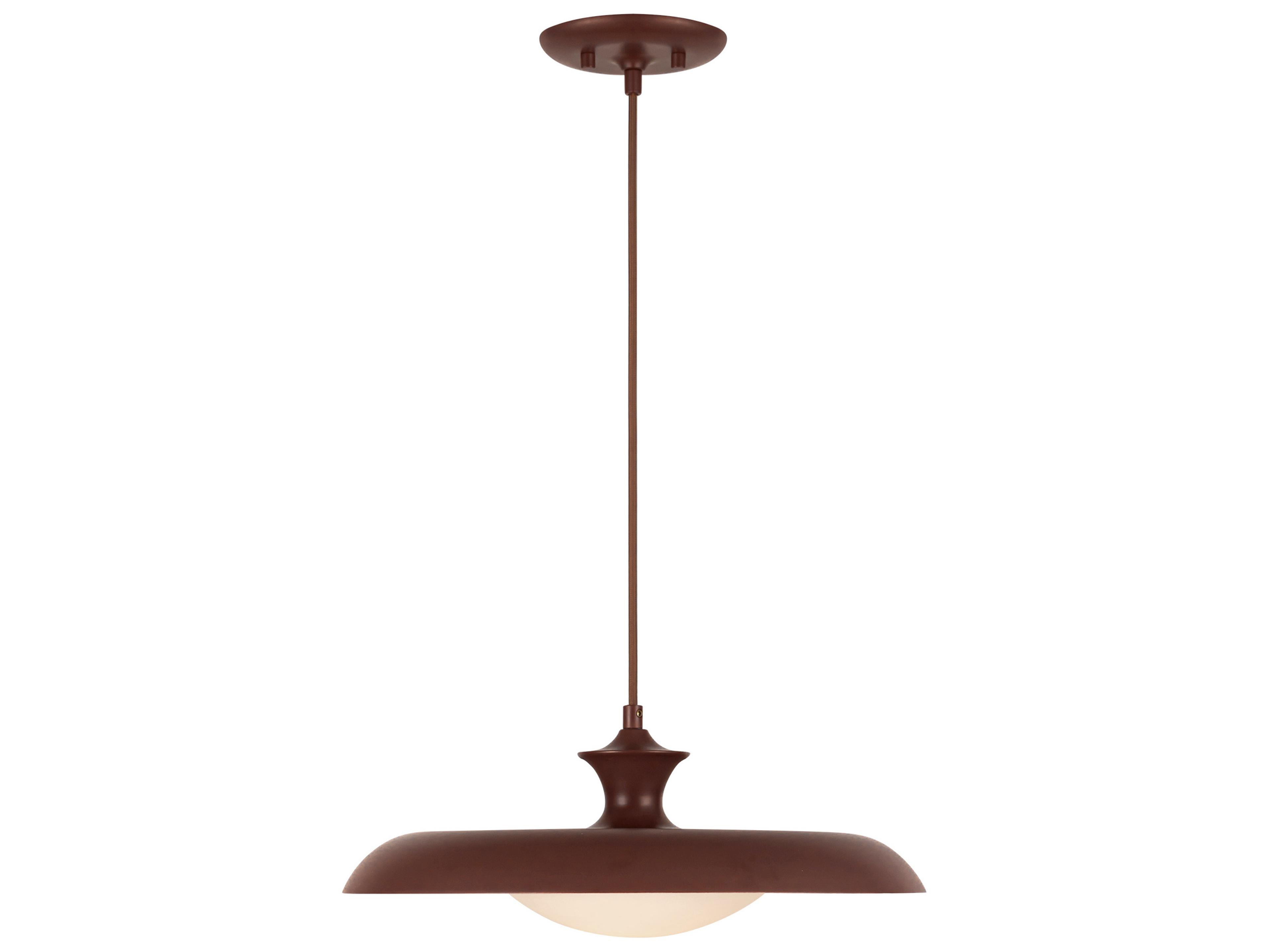 Alora Mood Minori 1-Light Burgundy Red Pendant