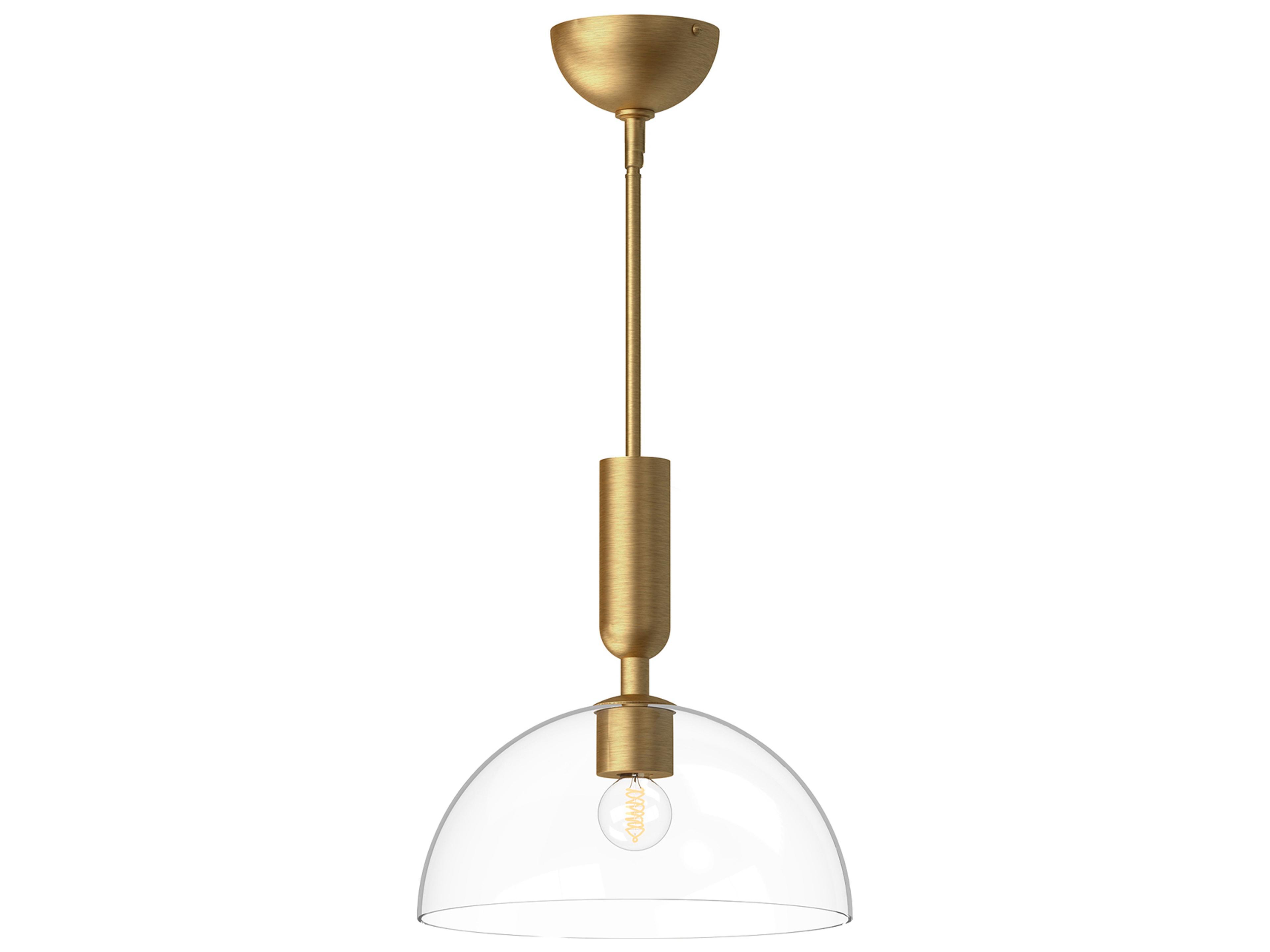 Alora Mood Jude 1-Light Brushed Gold Dome Mini Pendant
