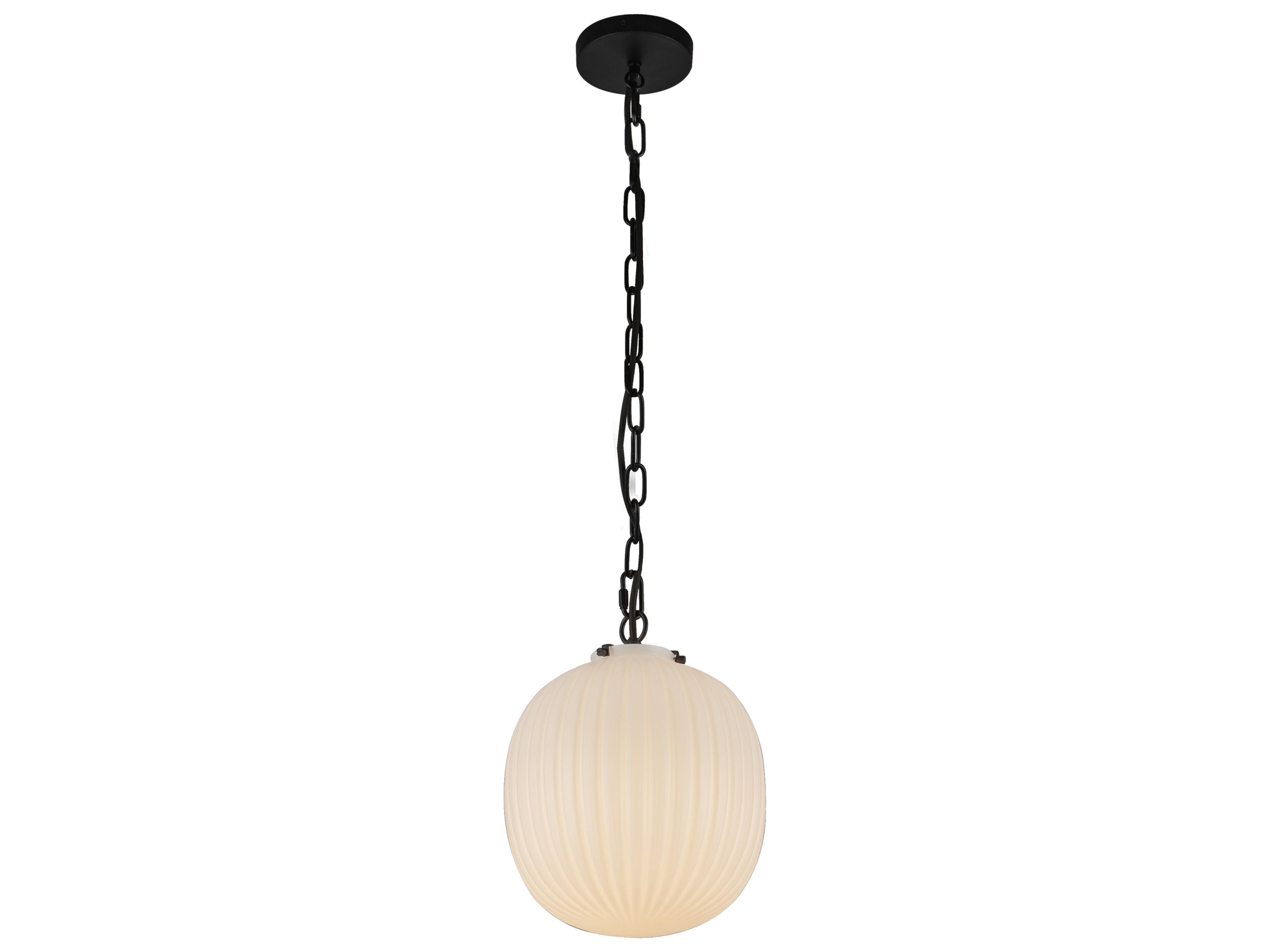 Alora Mood Cherise 1-Light Matte Black Mini Pendant