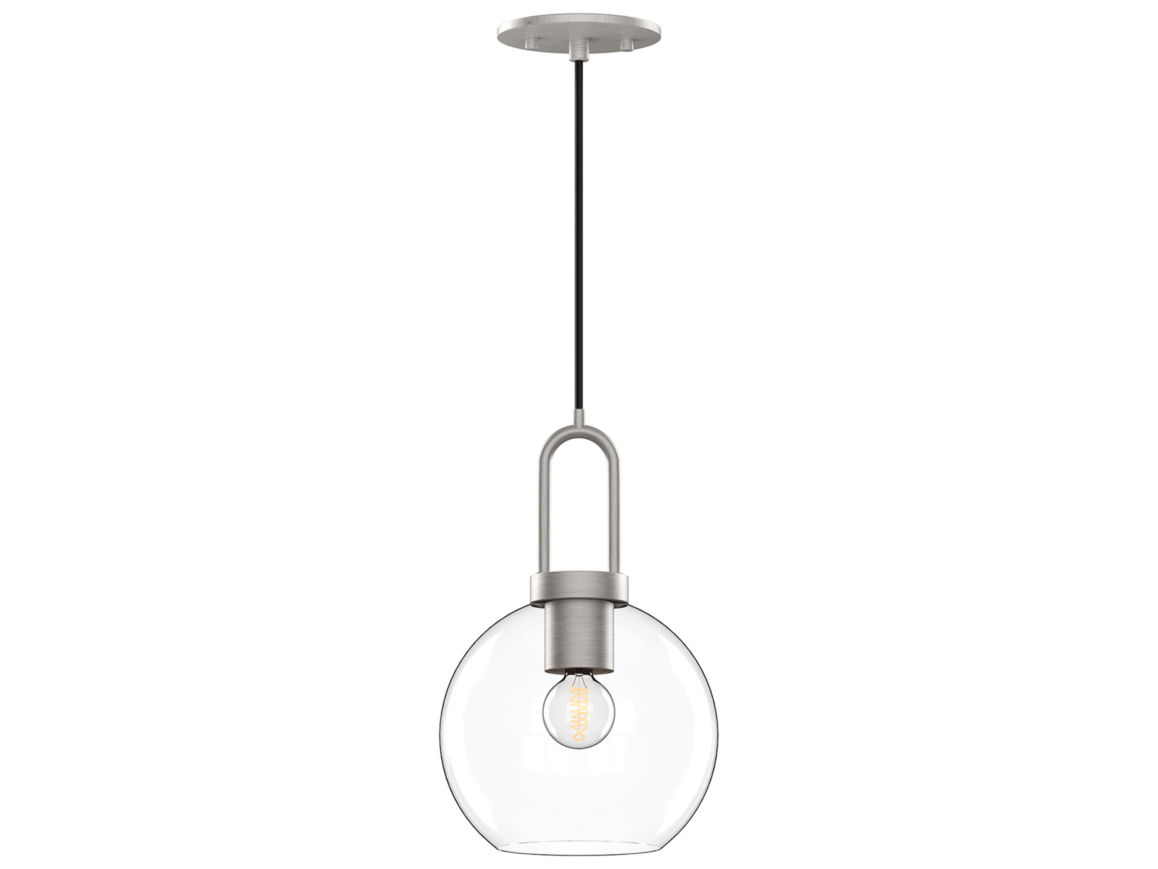 Alora Mood Soji 1-Light Brushed Nickel Globe Mini Pendant