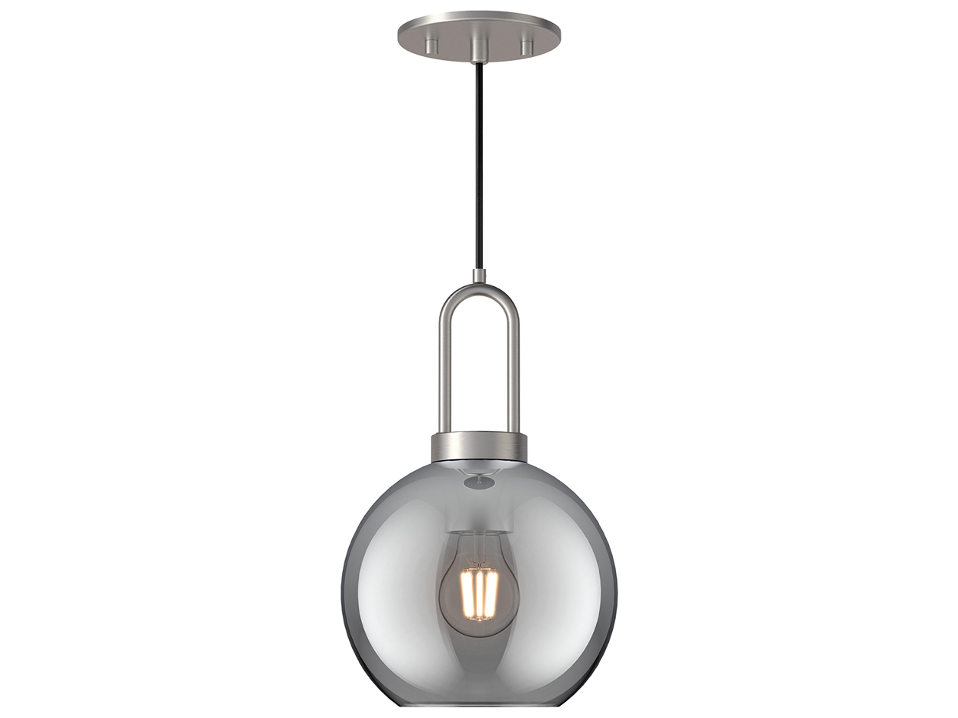 Alora Mood Soji 1-Light Brushed Nickel Globe Mini Pendant