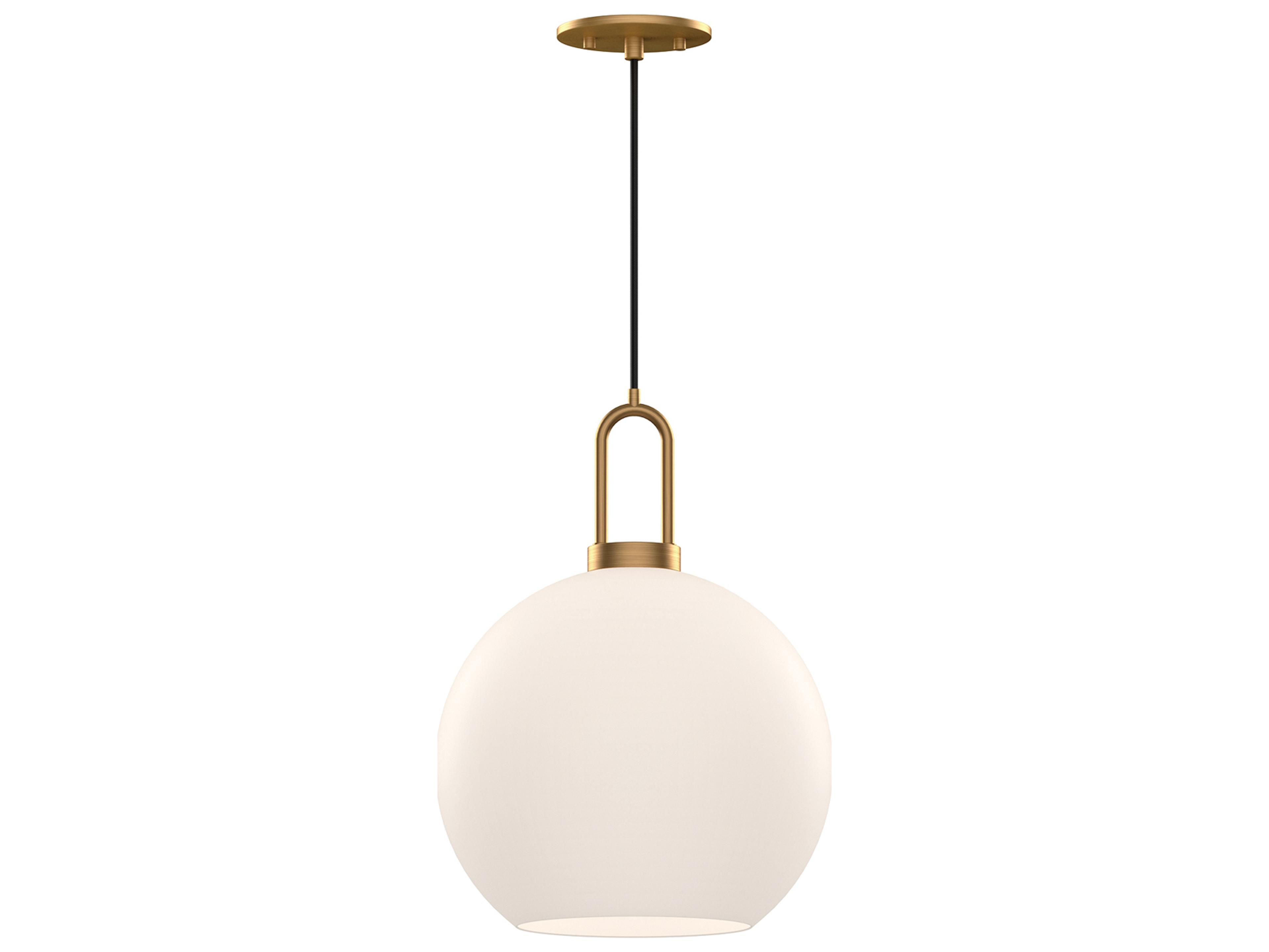 Alora Mood Soji 1-Light Aged Gold Globe Mini Pendant