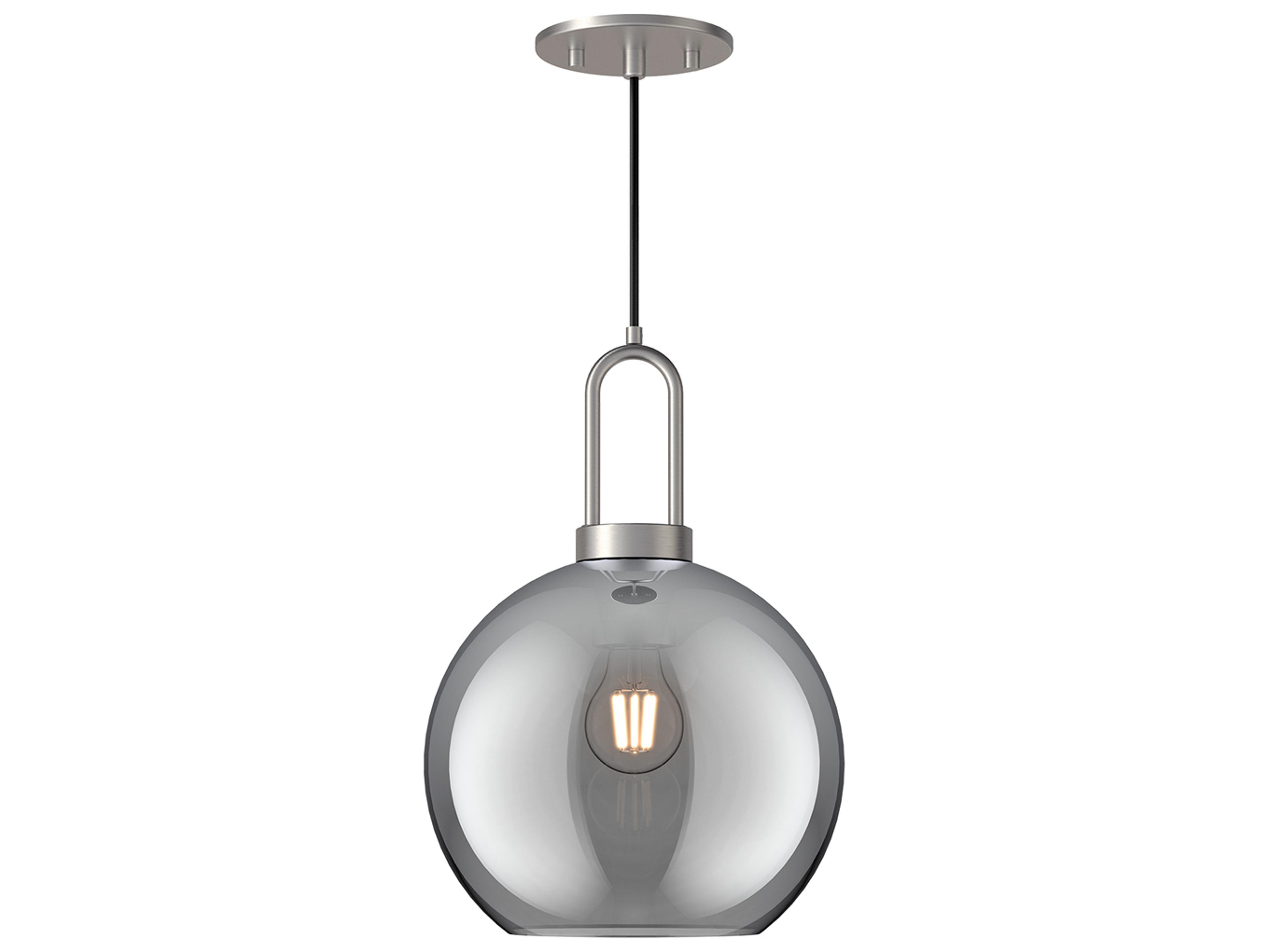 Alora Mood Soji 1-Light Brushed Nickel Globe Mini Pendant