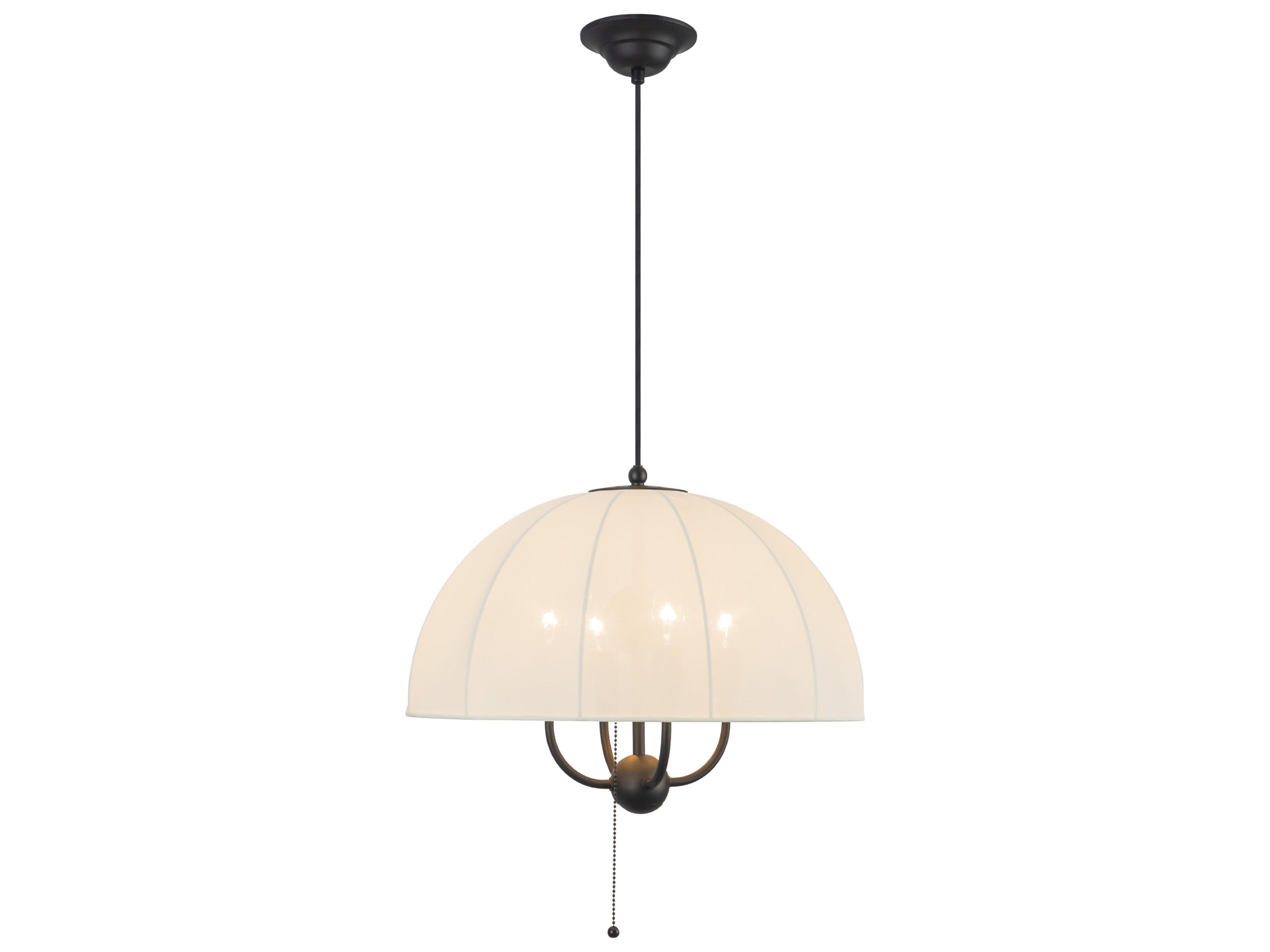 Alora Mood Crosby 4-Light Matte Black Dome Pendant