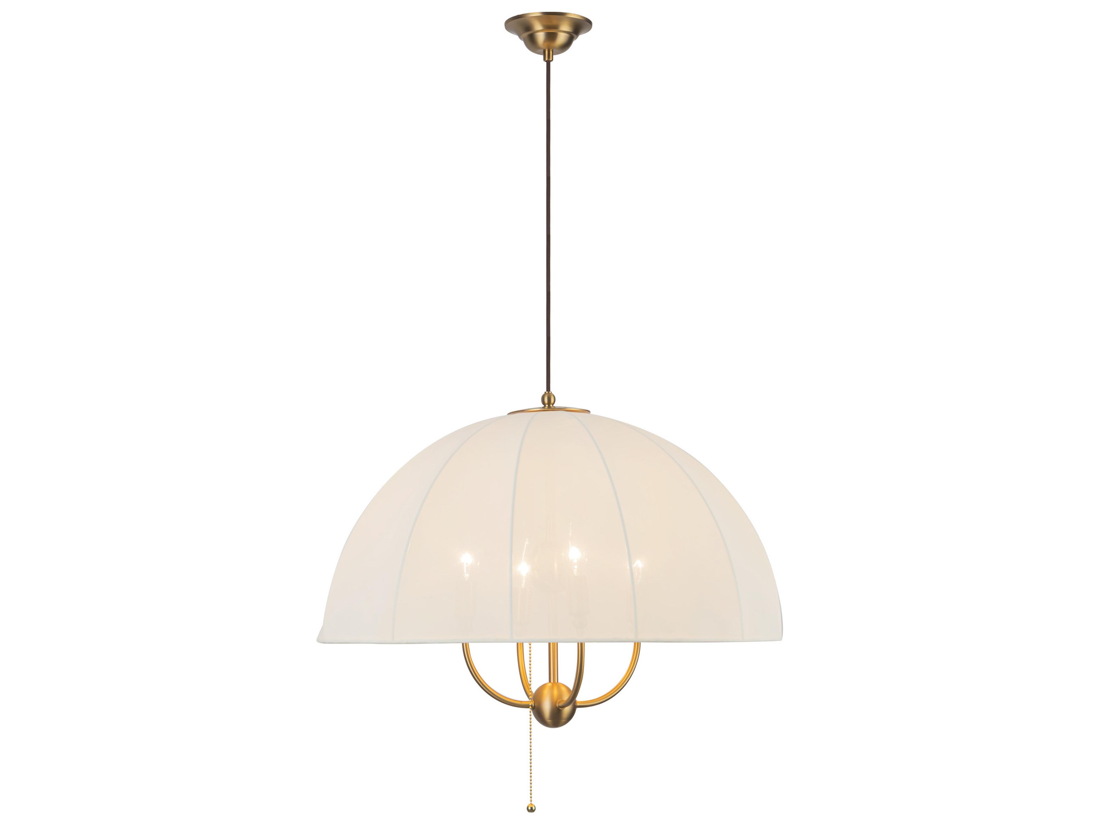 Alora Mood Crosby 4-Light Brushed Gold Dome Pendant