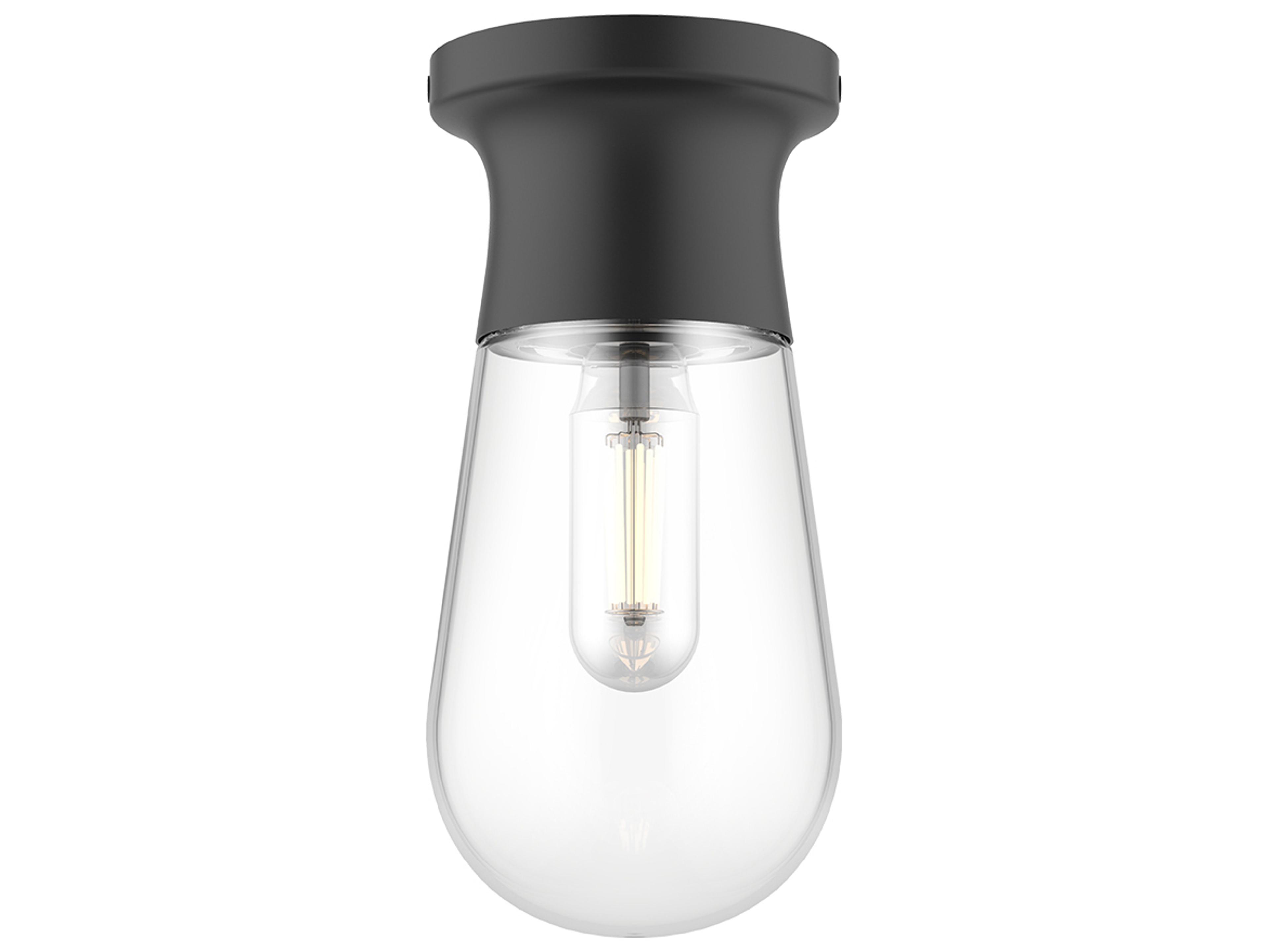 Alora Mood Marcel 1-Light Matte Black Flush Mount