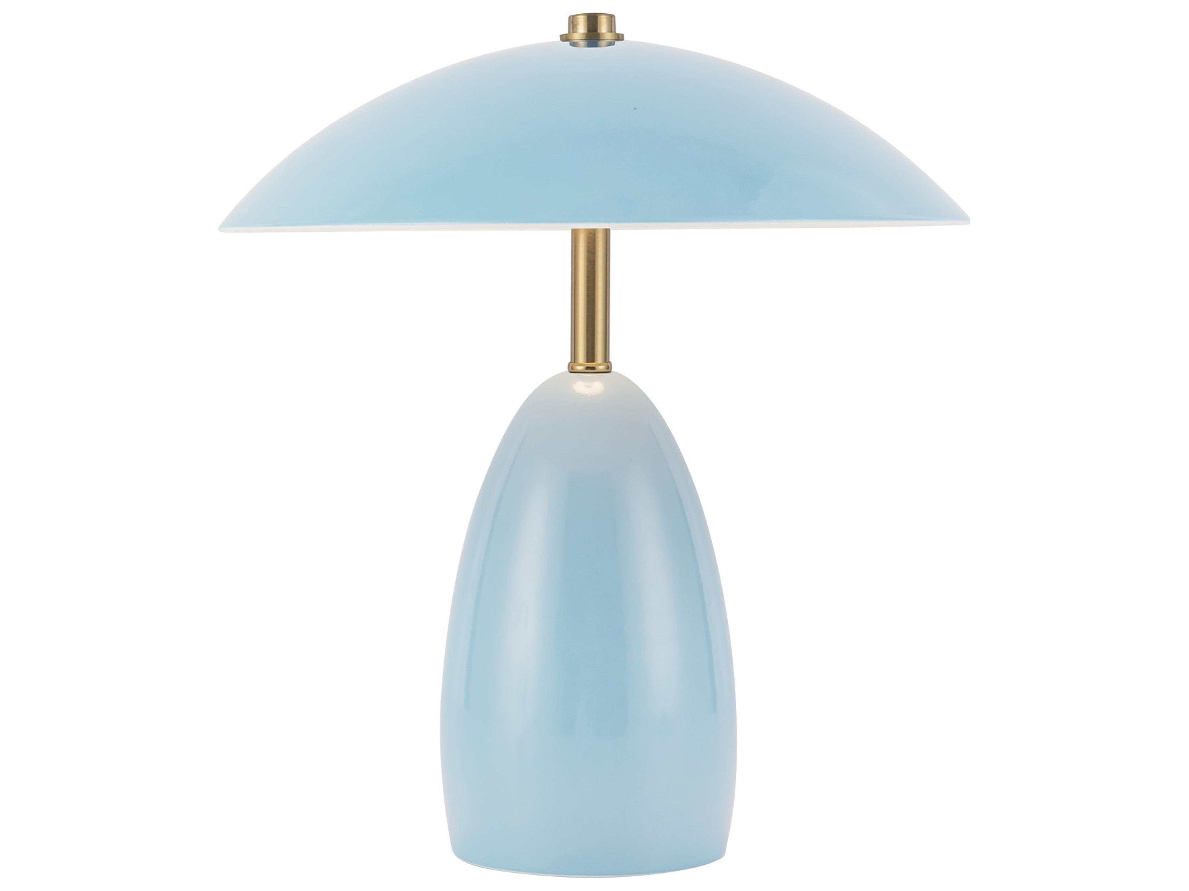 Alora Mood Poppy Cerulean Blue Table Lamp