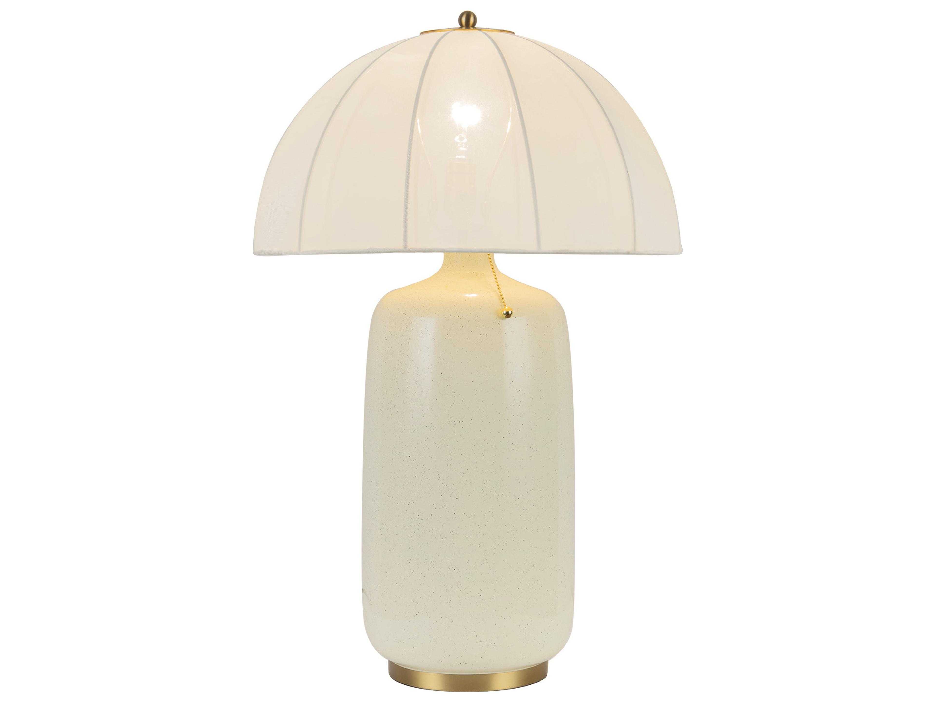 Alora Mood Crosby Brushed Gold Off White Buffet Lamp