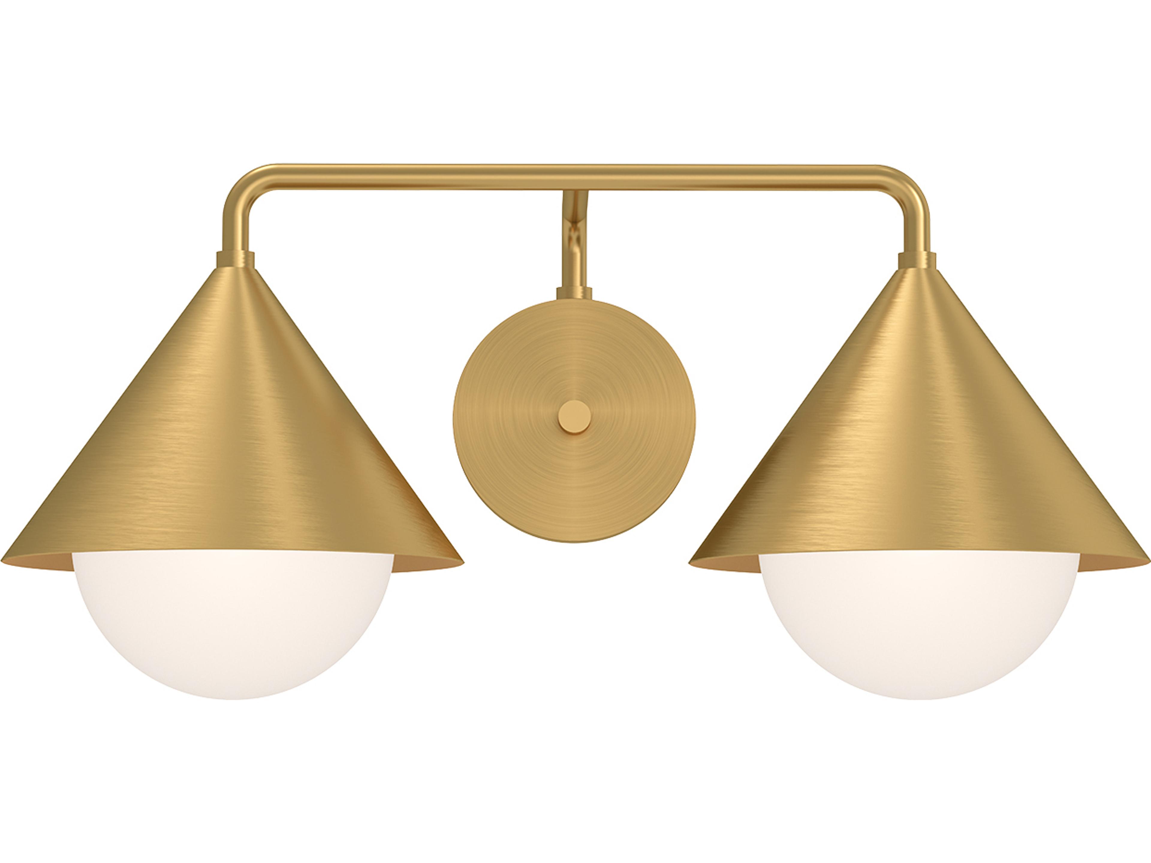 Alora Mood Remy 2-Light Brushed Gold Vanity Light