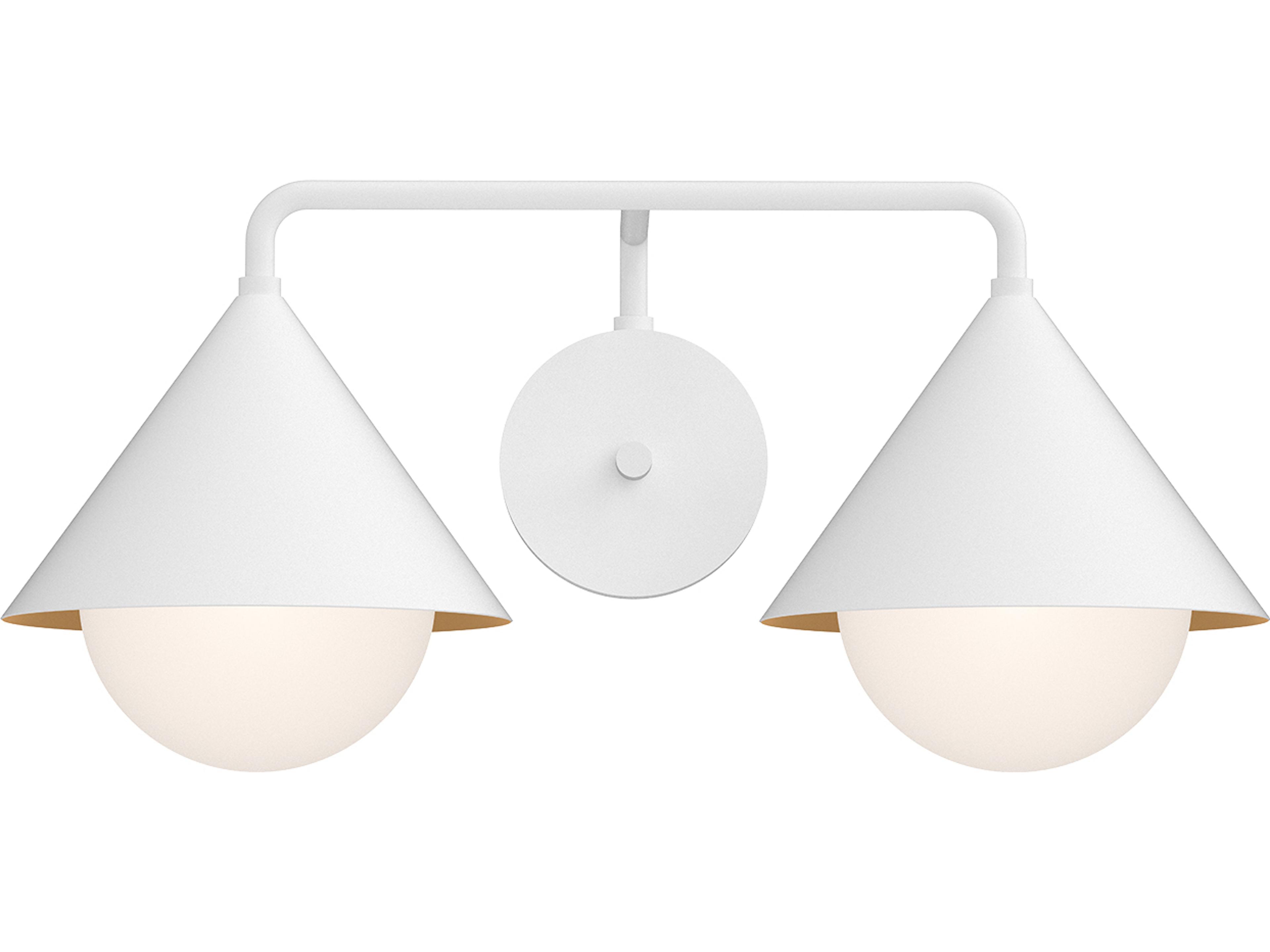 Alora Mood Remy 2-Light White Vanity Light