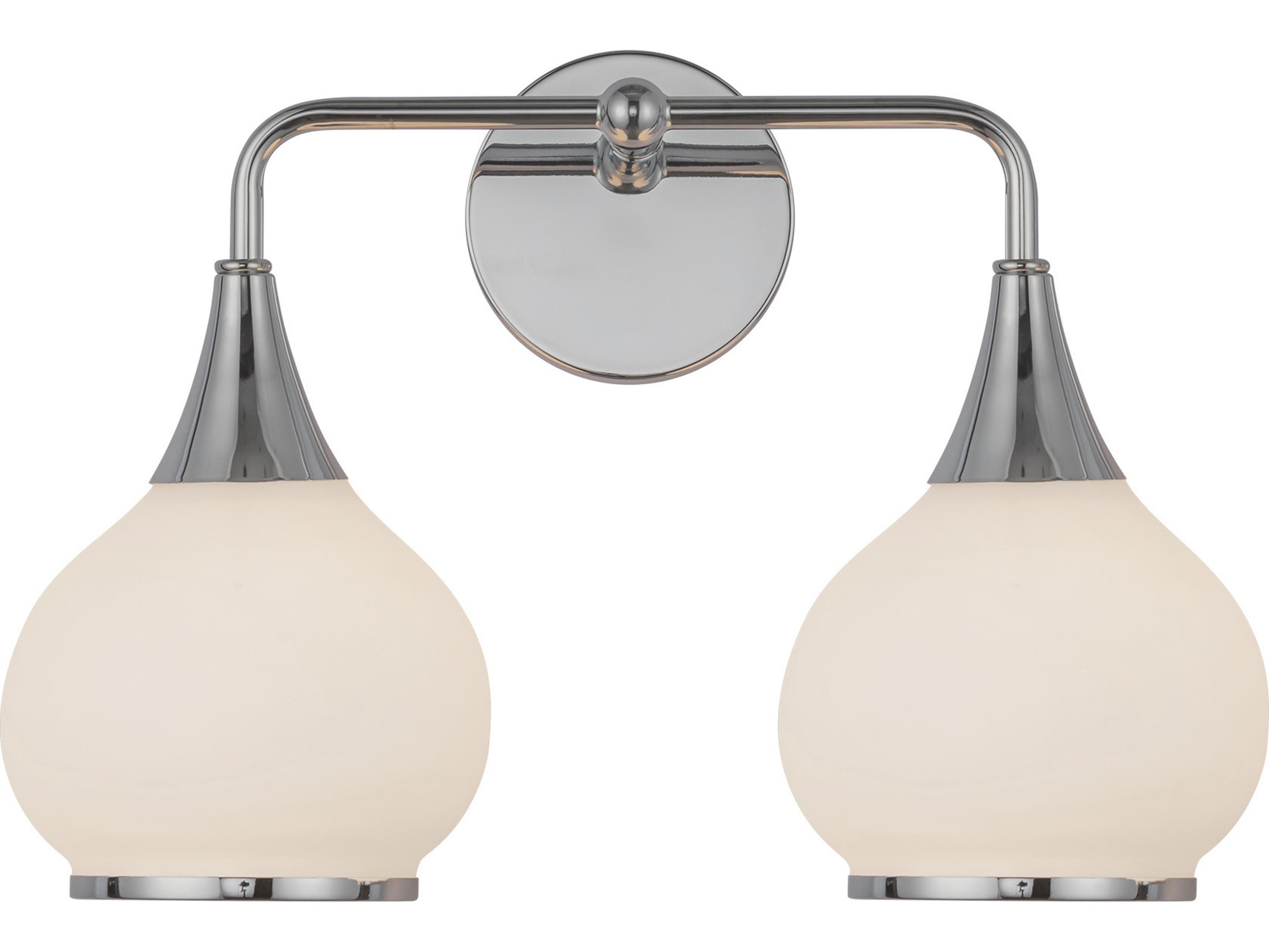 Alora Mood Hazel 2-Light Chrome Vanity Light