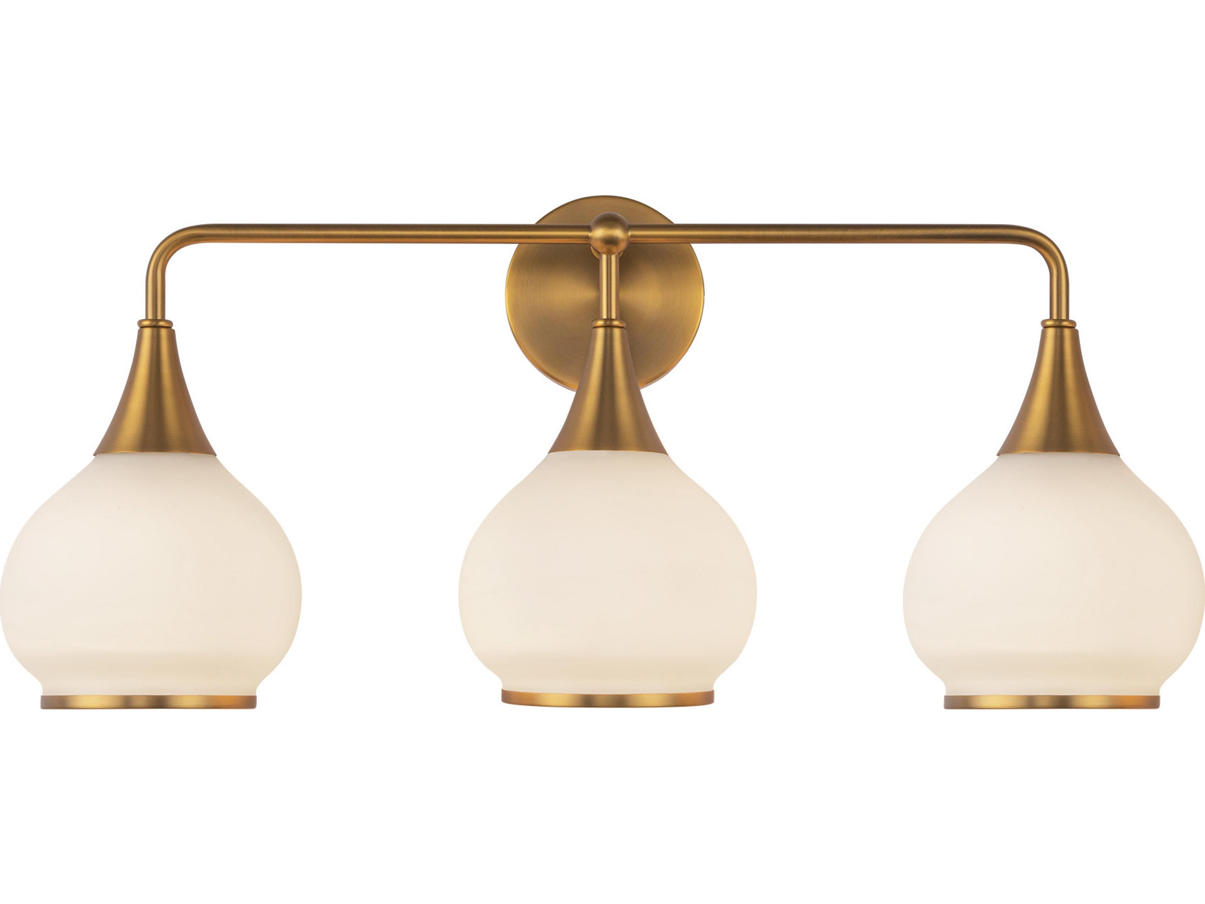 Alora Mood Hazel 3-Light Aged Gold Vanity Light