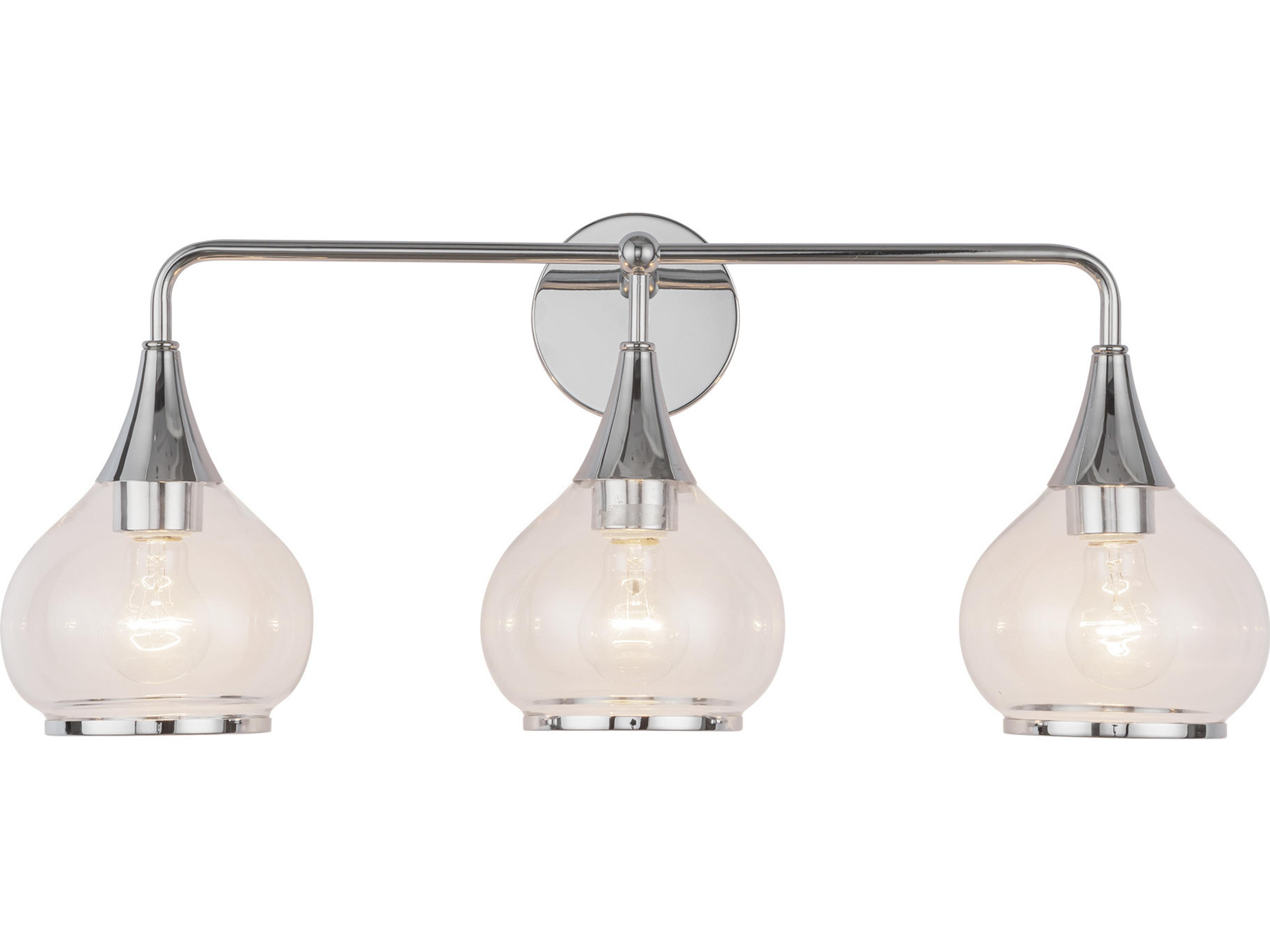 Alora Mood Hazel 3-Light Chrome Vanity Light