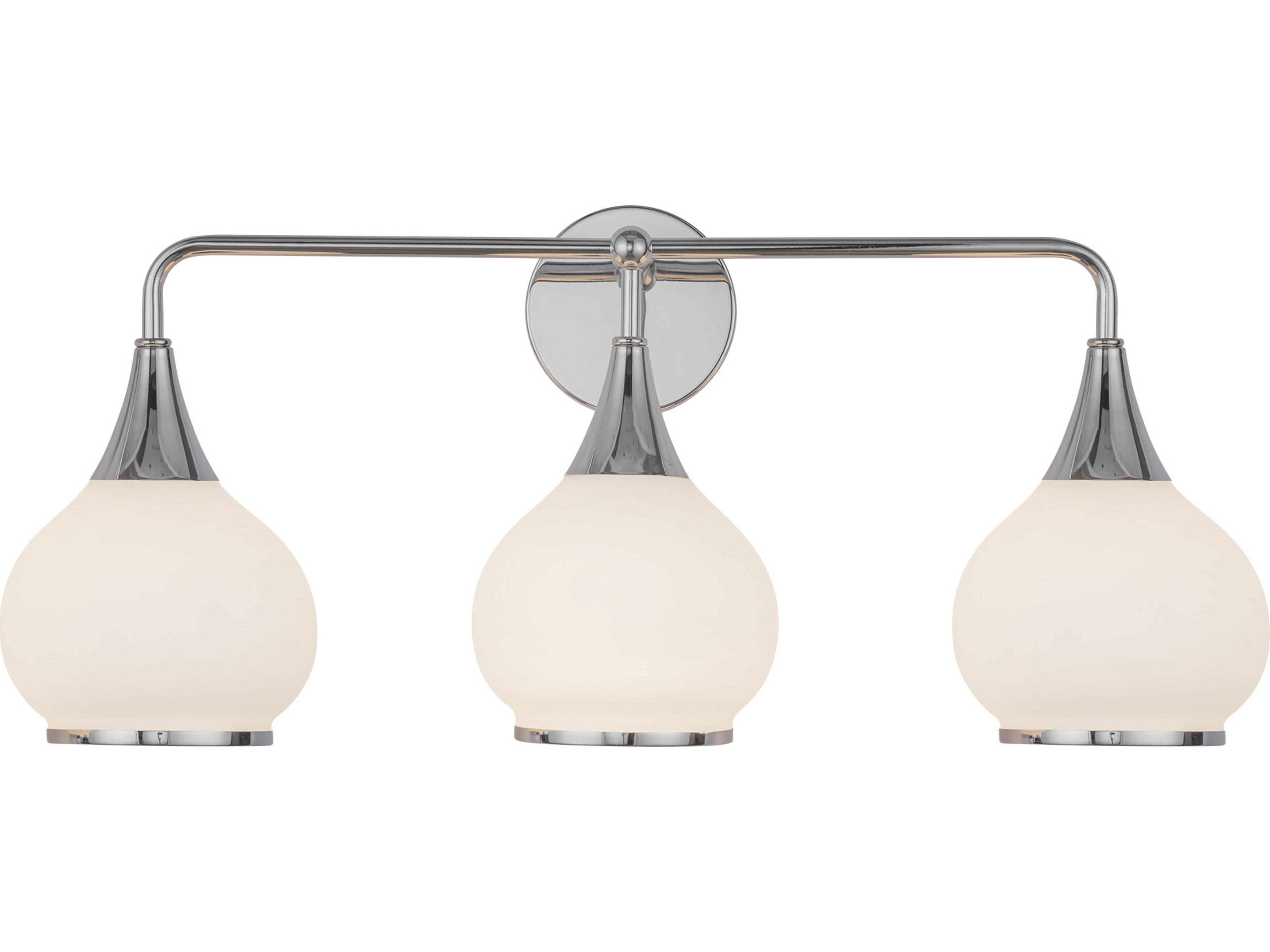Alora Mood Hazel 3-Light Chrome Vanity Light